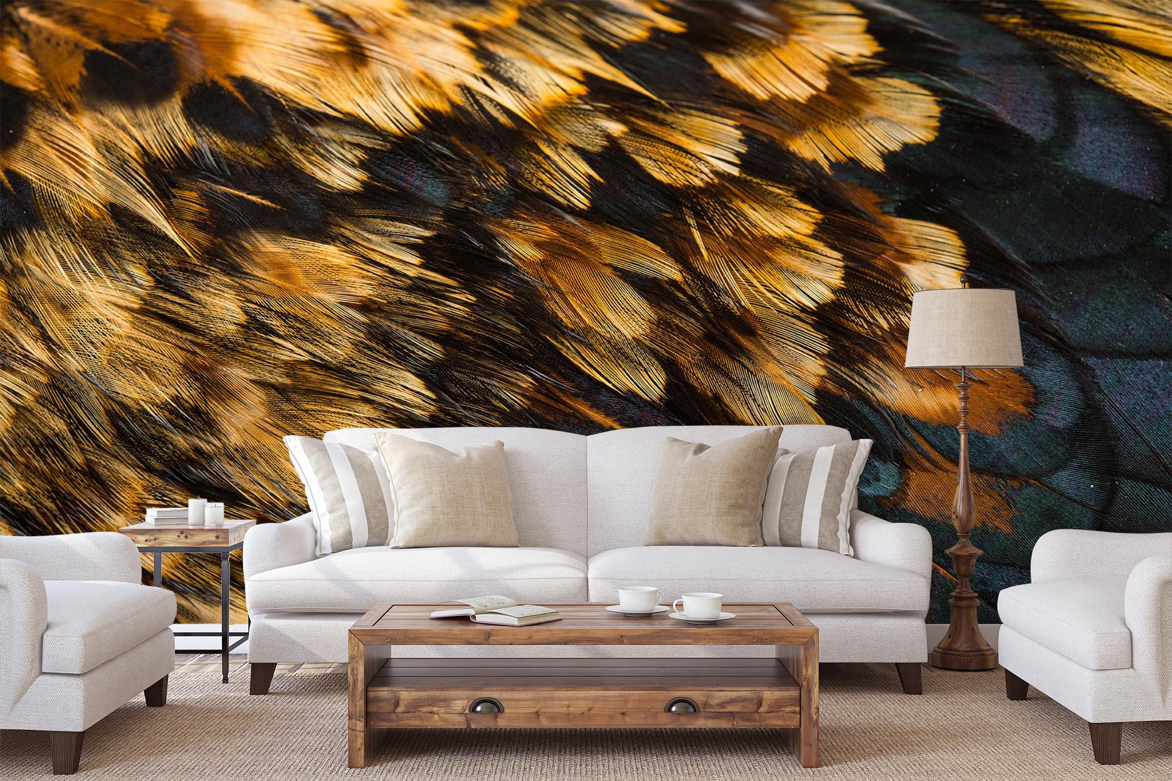 3D Feather Texture 045 Wall Murals
