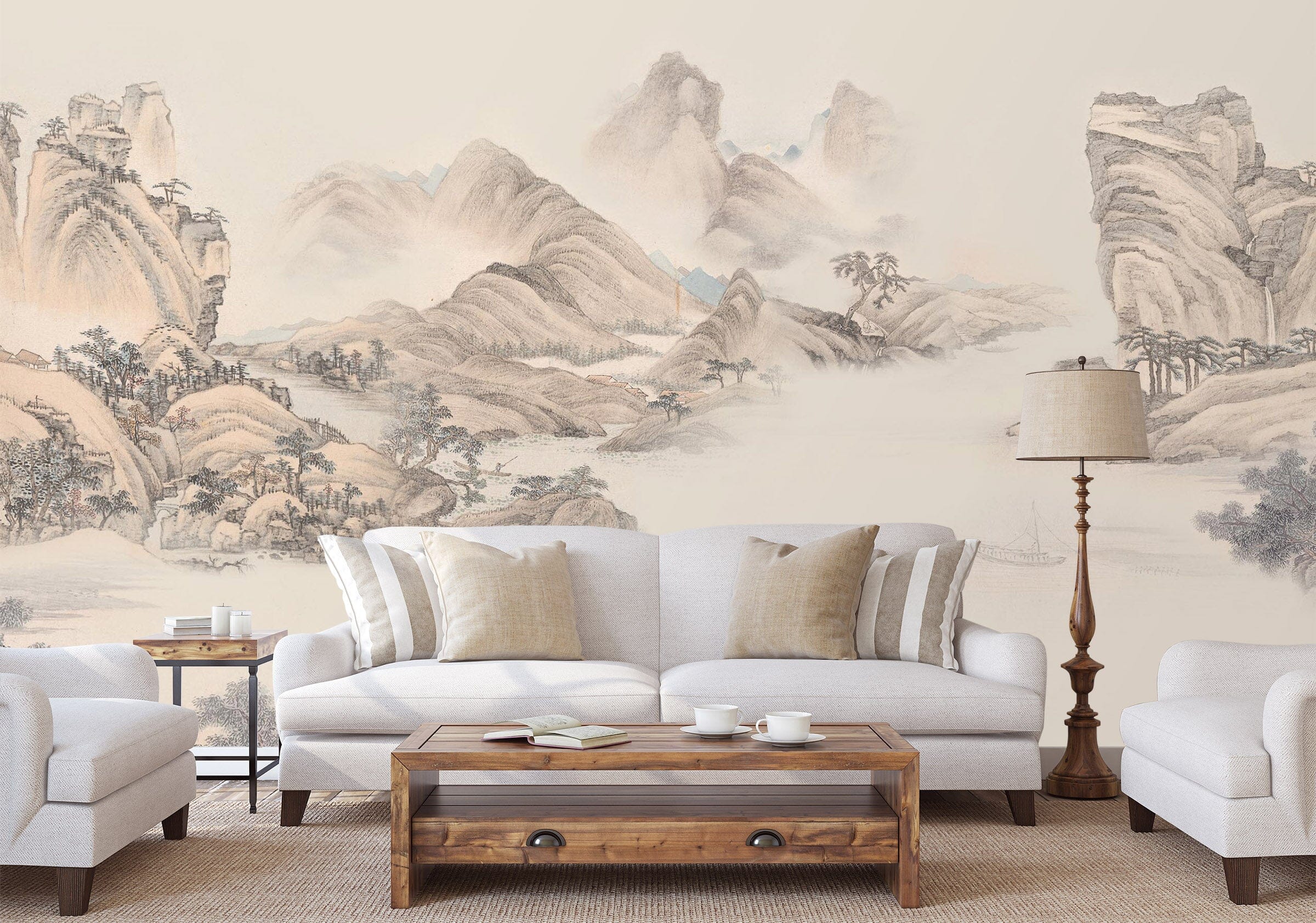 3D Sketch Valley 1459 Wall Murals Wallpaper AJ Wallpaper 2