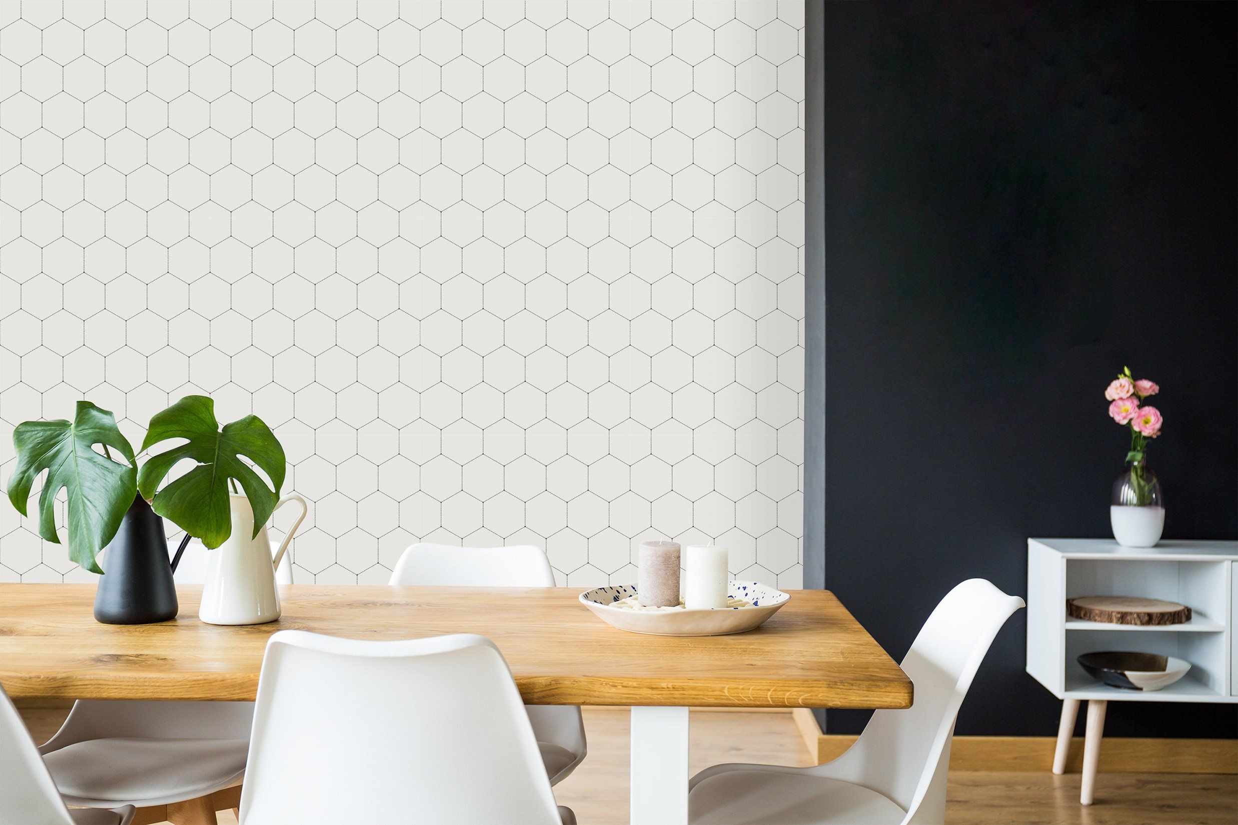 3D Simple Hexagon Pattern 023 Wallpaper AJ Wallpaper