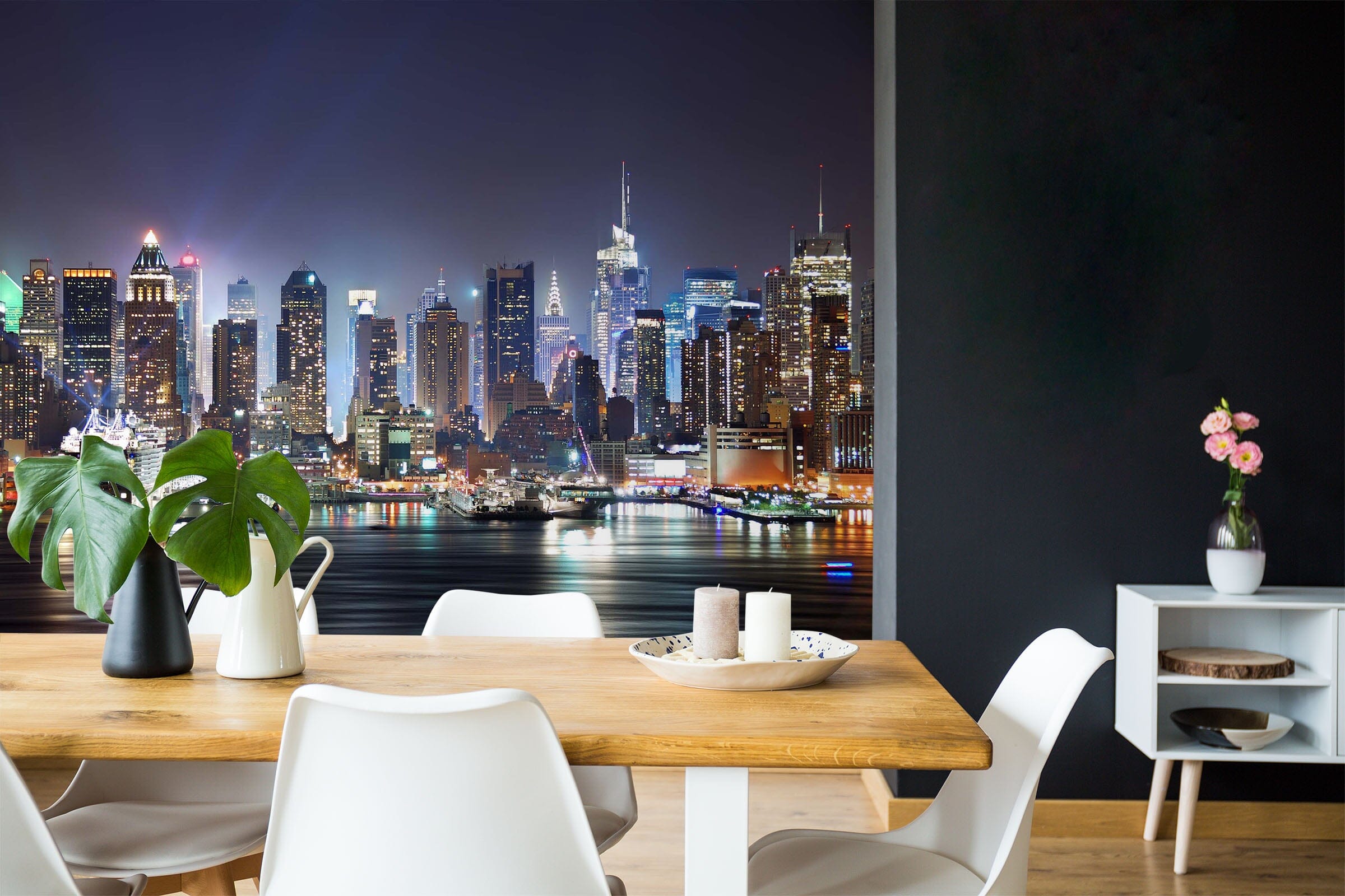 3D City Night View 134 Wall Murals Wallpaper AJ Wallpaper 2
