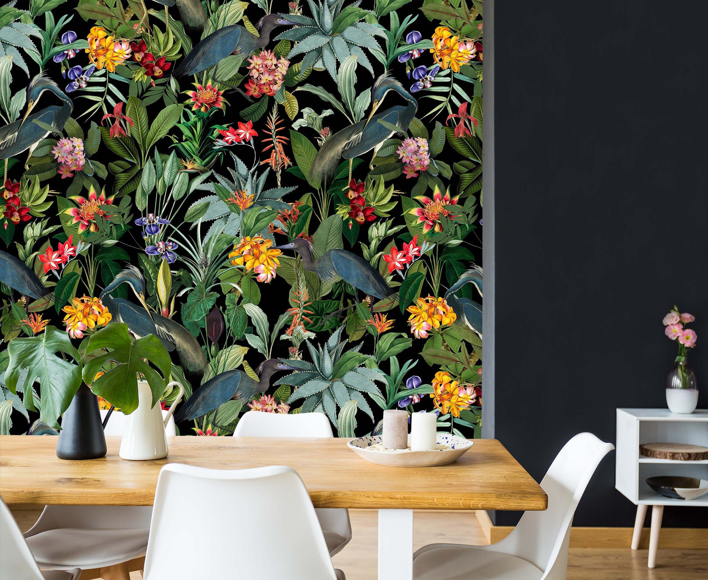 3D Woods Flowers 1401 Uta Naumann Wall Mural Wall Murals Wallpaper AJ Wallpaper 2