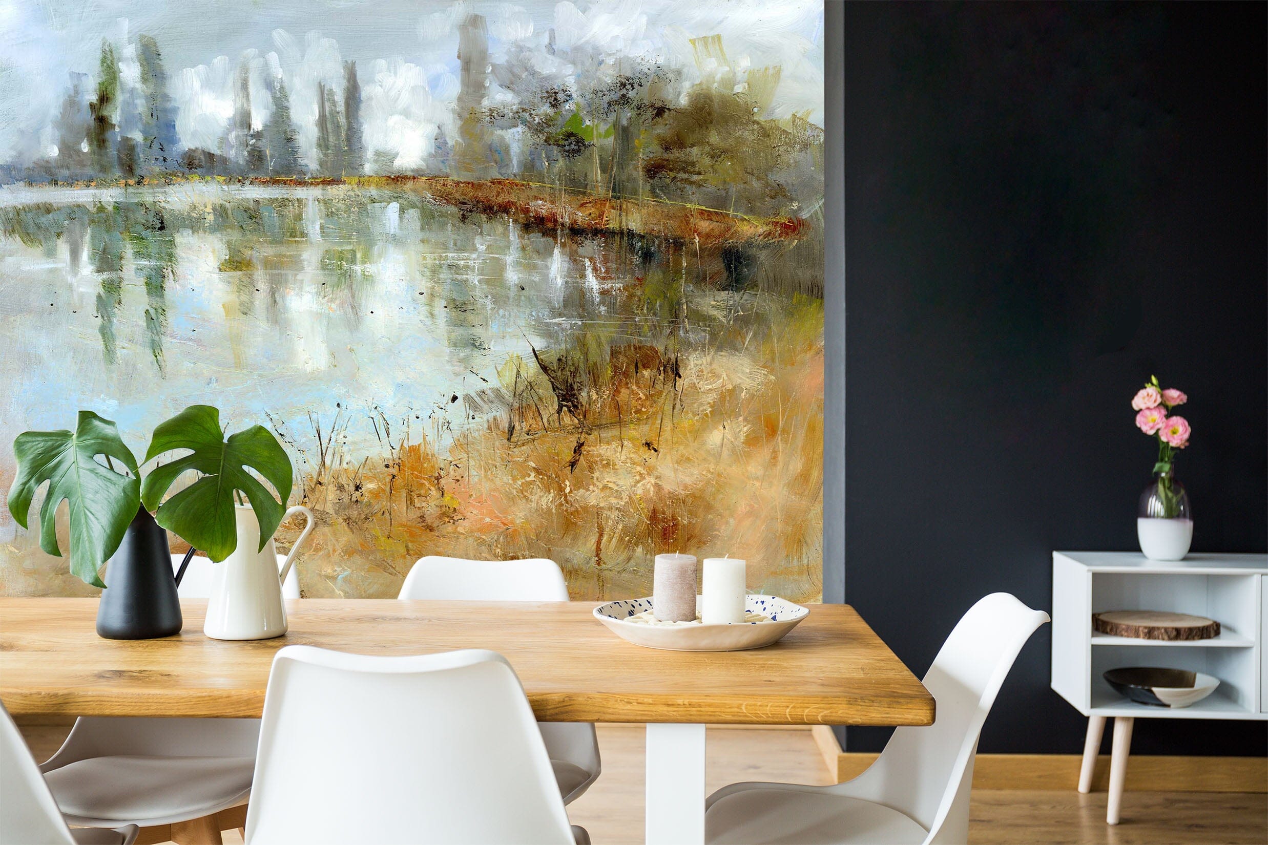 3D Country Road 1412 Anne Farrall Doyle Wall Mural Wall Murals Wallpaper AJ Wallpaper 2