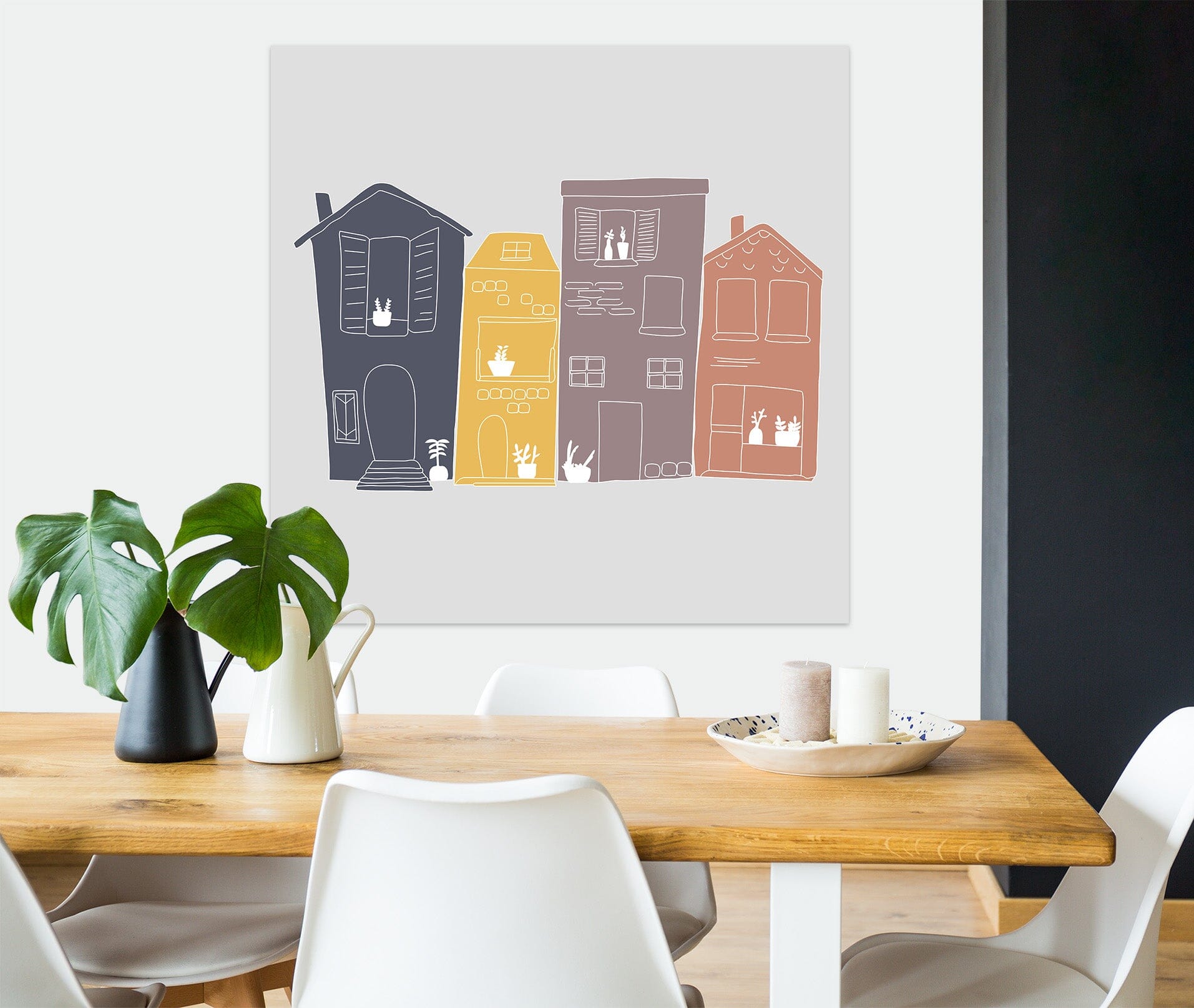 3D Cute House 003 Jillian Helvey Wall Sticker Wallpaper AJ Wallpaper 2