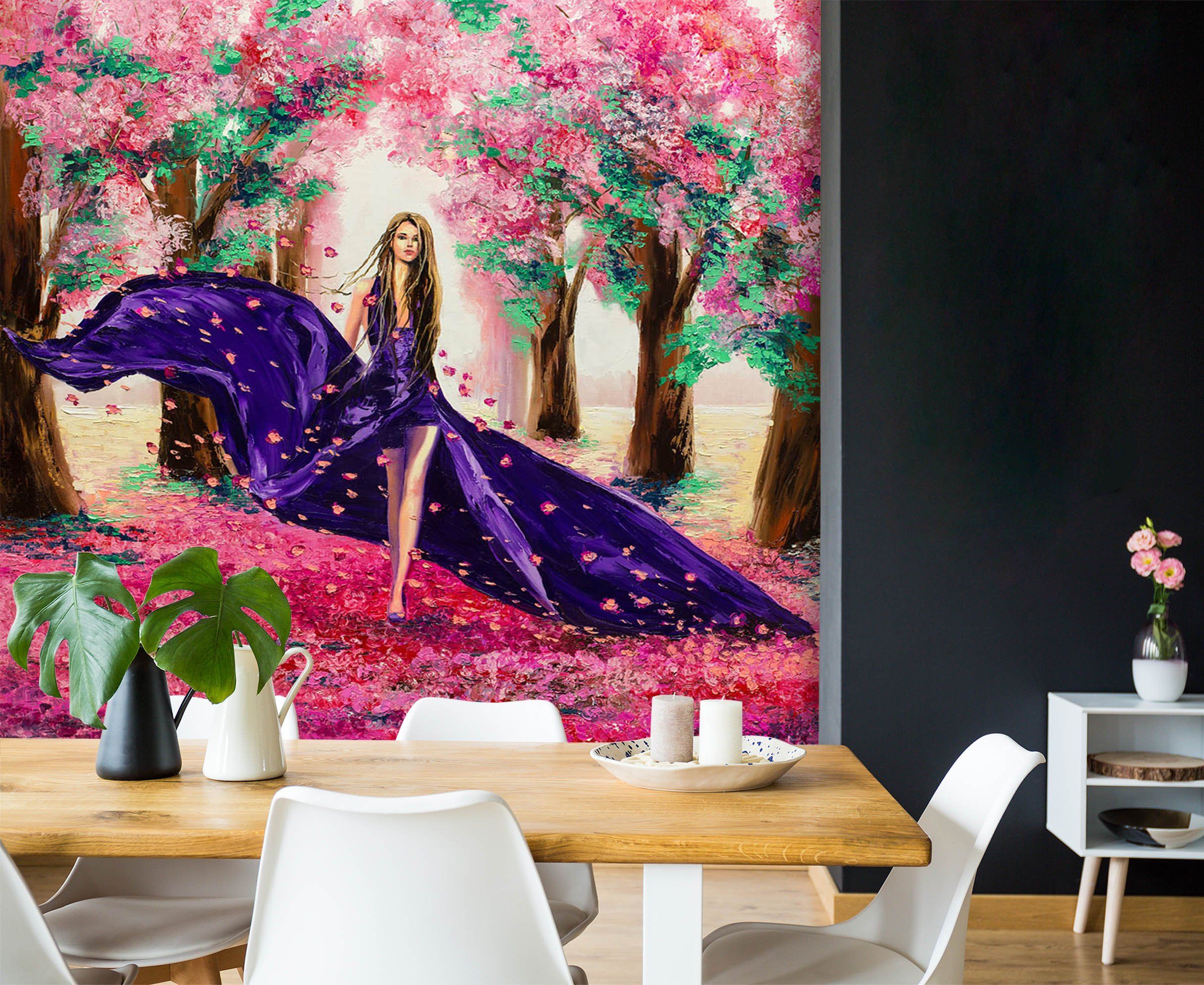 3D Oil Painting Petal Model 632 Wallpaper AJ Wallpaper 2