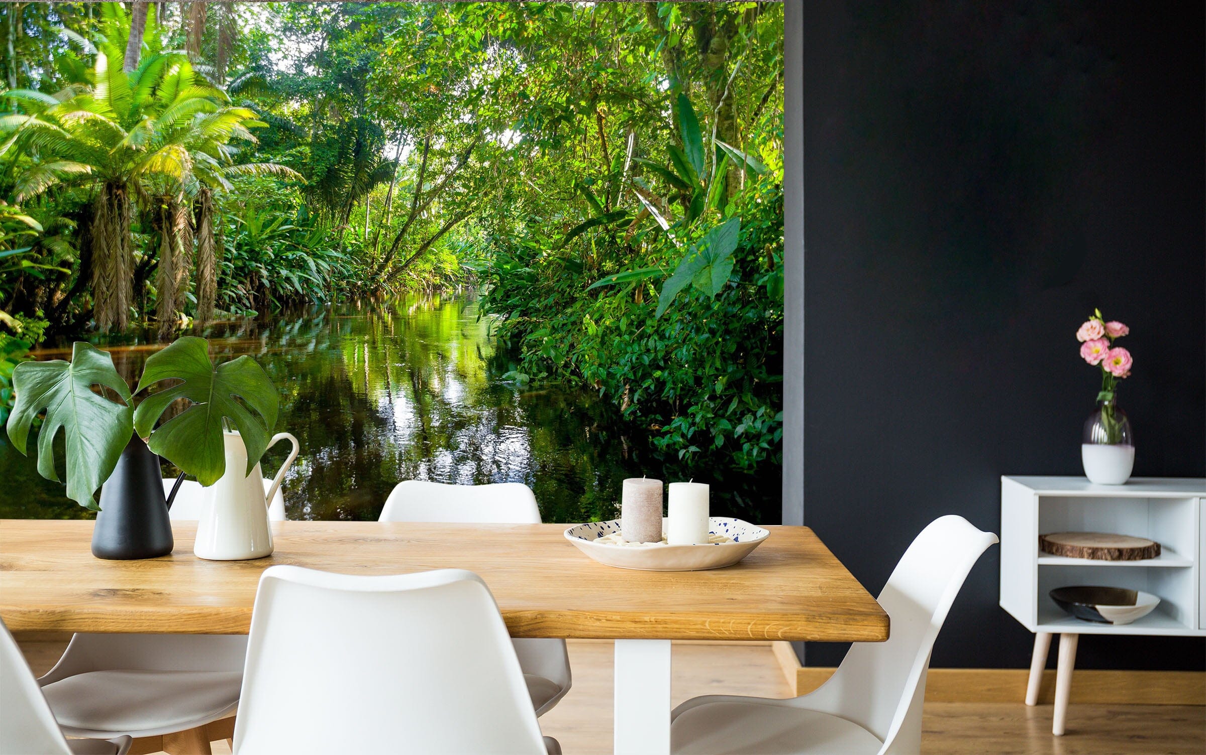 3D Tropical Woods River 140 Wall Murals Wallpaper AJ Wallpaper 2