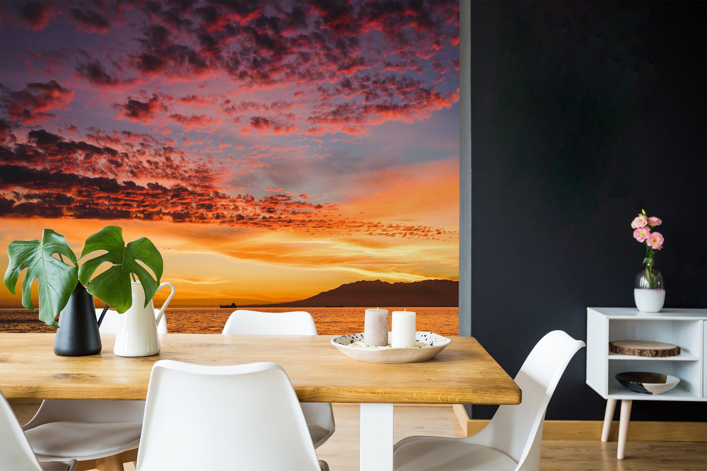 3D Sunset Dusk Sea 82 Wall Murals Wallpaper AJ Wallpaper 2