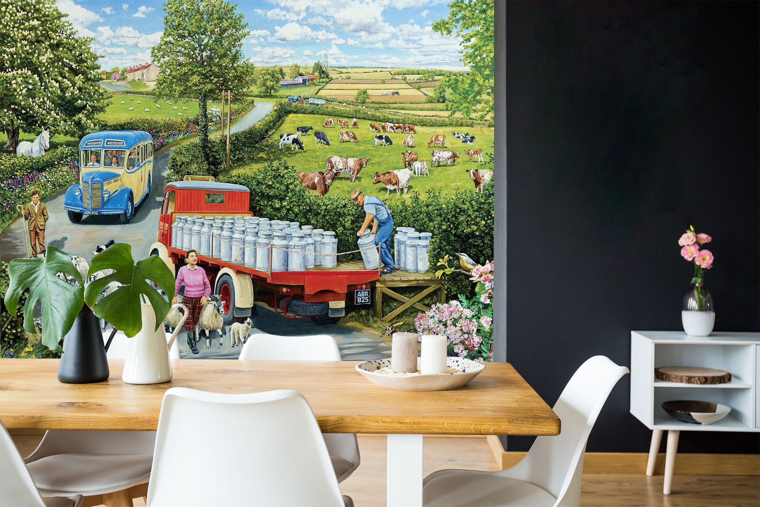 3D The Country Bus 1058 Trevor Mitchell Wall Mural Wall Murals Wallpaper AJ Wallpaper 2
