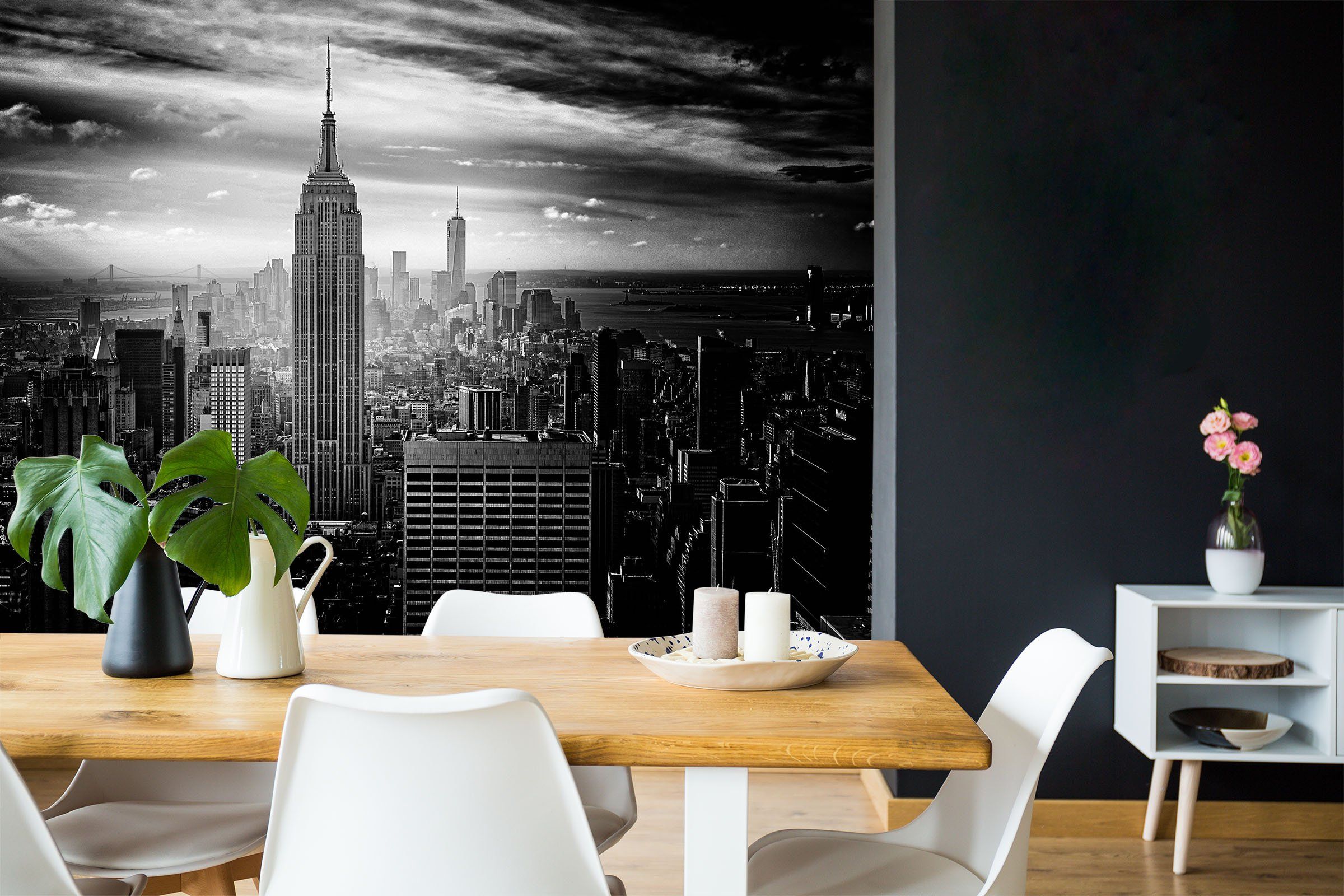3D Black And White City 138 Wall Murals Wallpaper AJ Wallpaper 2