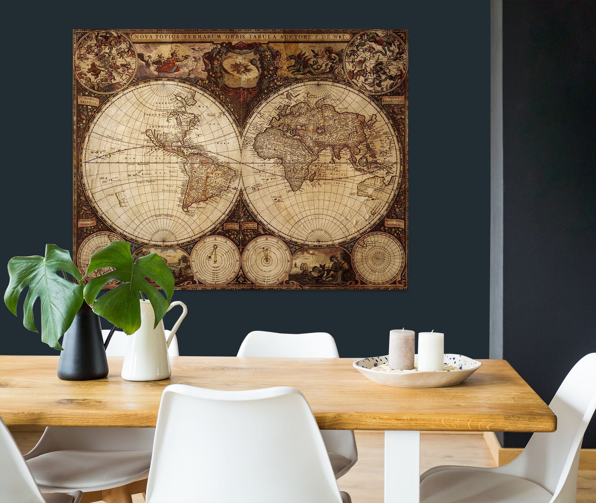 3D Beautiful World 121 World Map Wall Sticker Wallpaper AJ Wallpaper 2