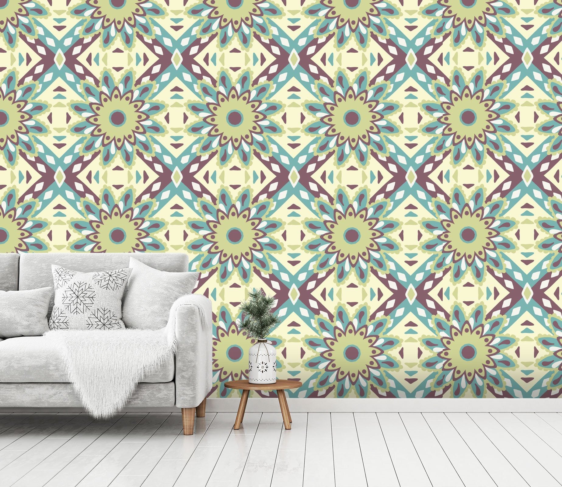 3D Large Flower Pattern 244 Wallpaper AJ Wallpaper