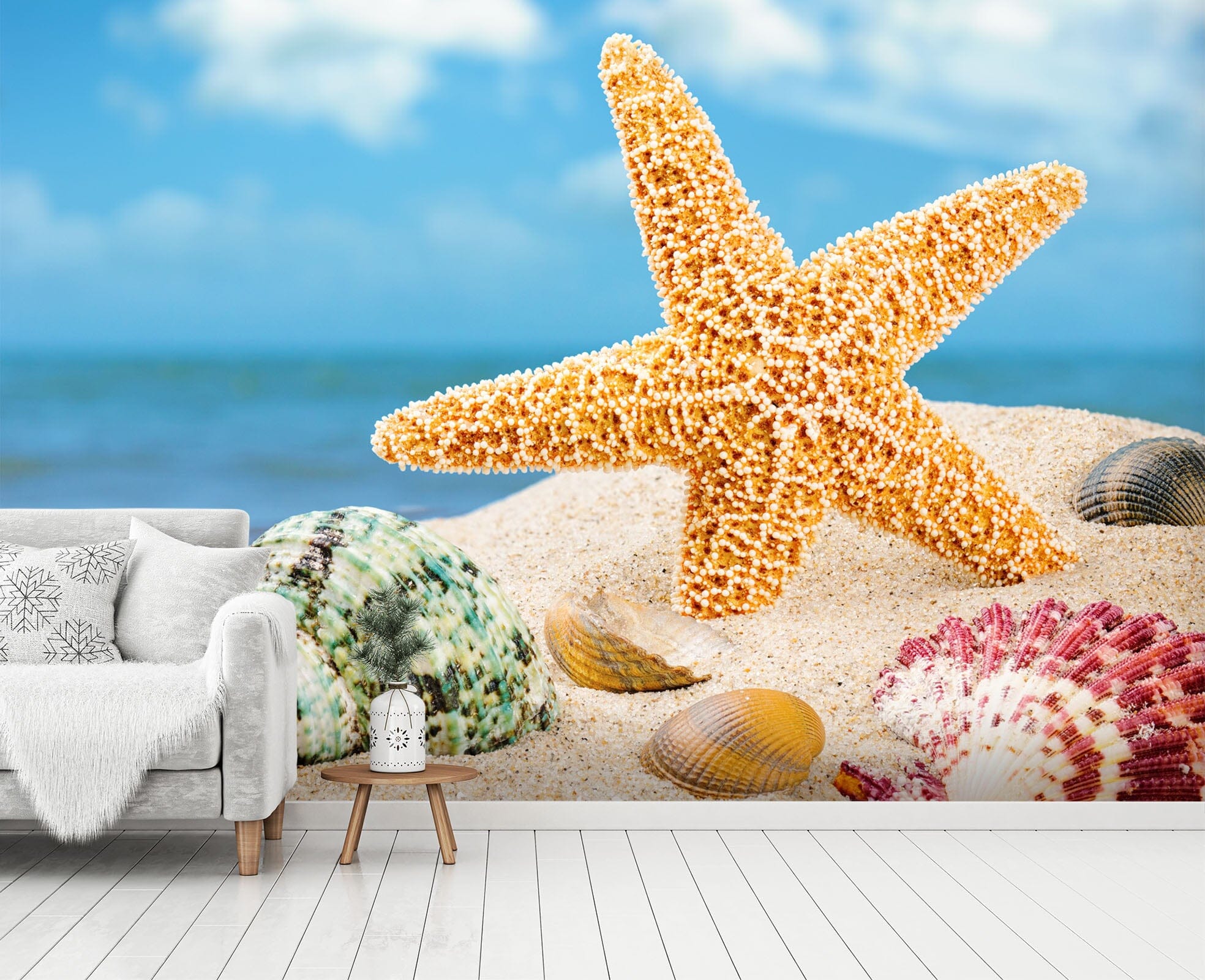 3D Starfish Shell 400 Wall Murals Wallpaper AJ Wallpaper 2