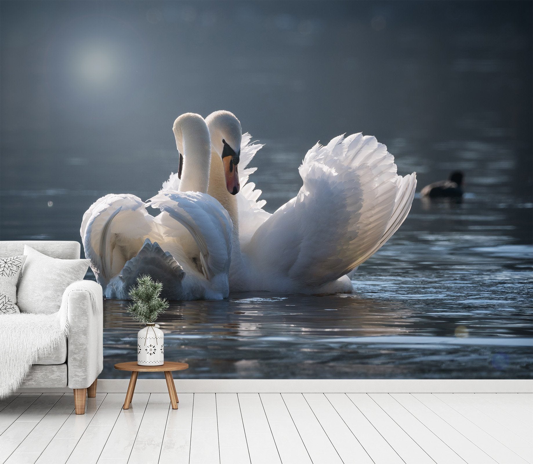3D Swan Lake 234 Wallpaper AJ Wallpaper