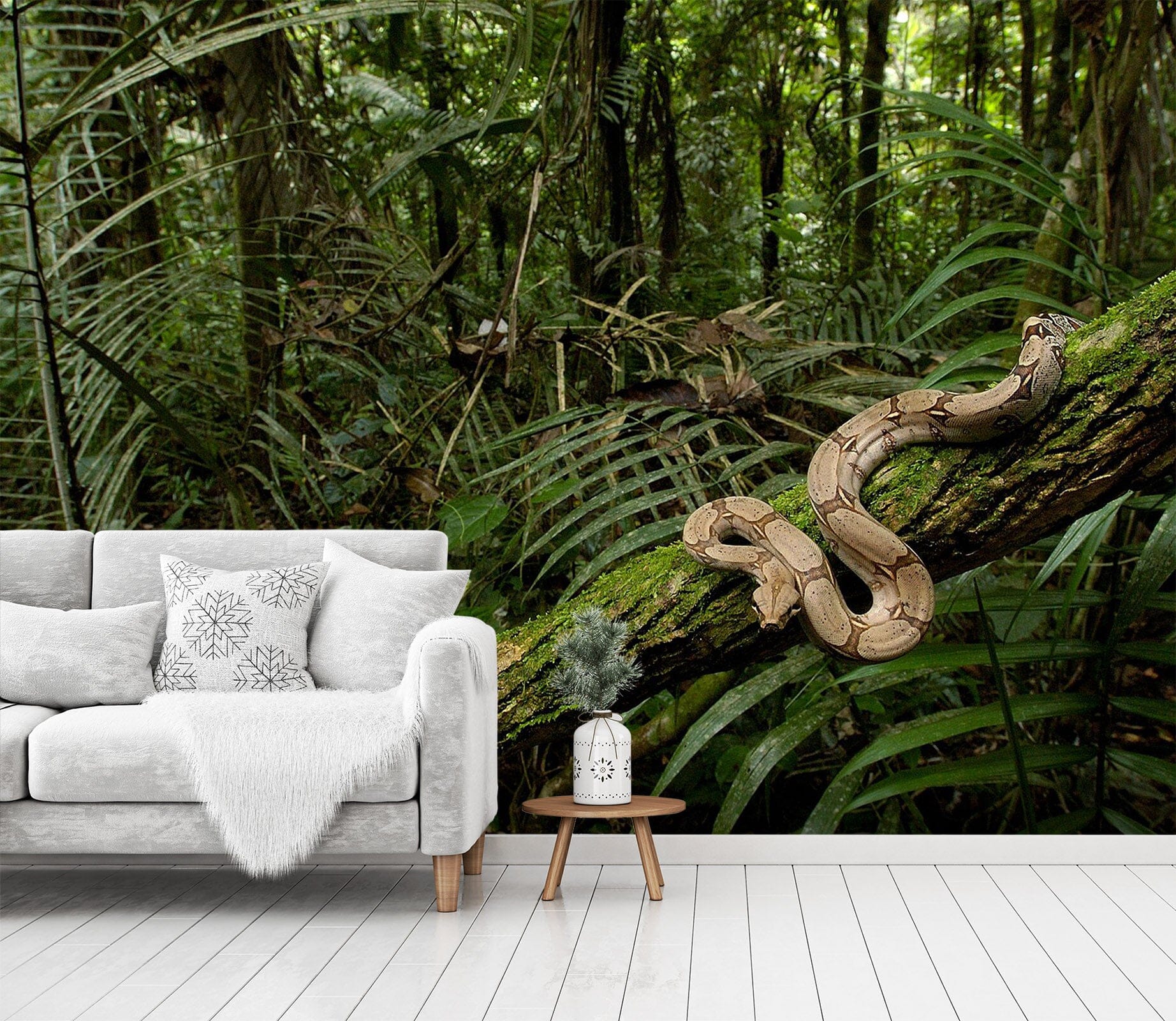 3D Forest Snake 430 Wall Murals Wallpaper AJ Wallpaper 2