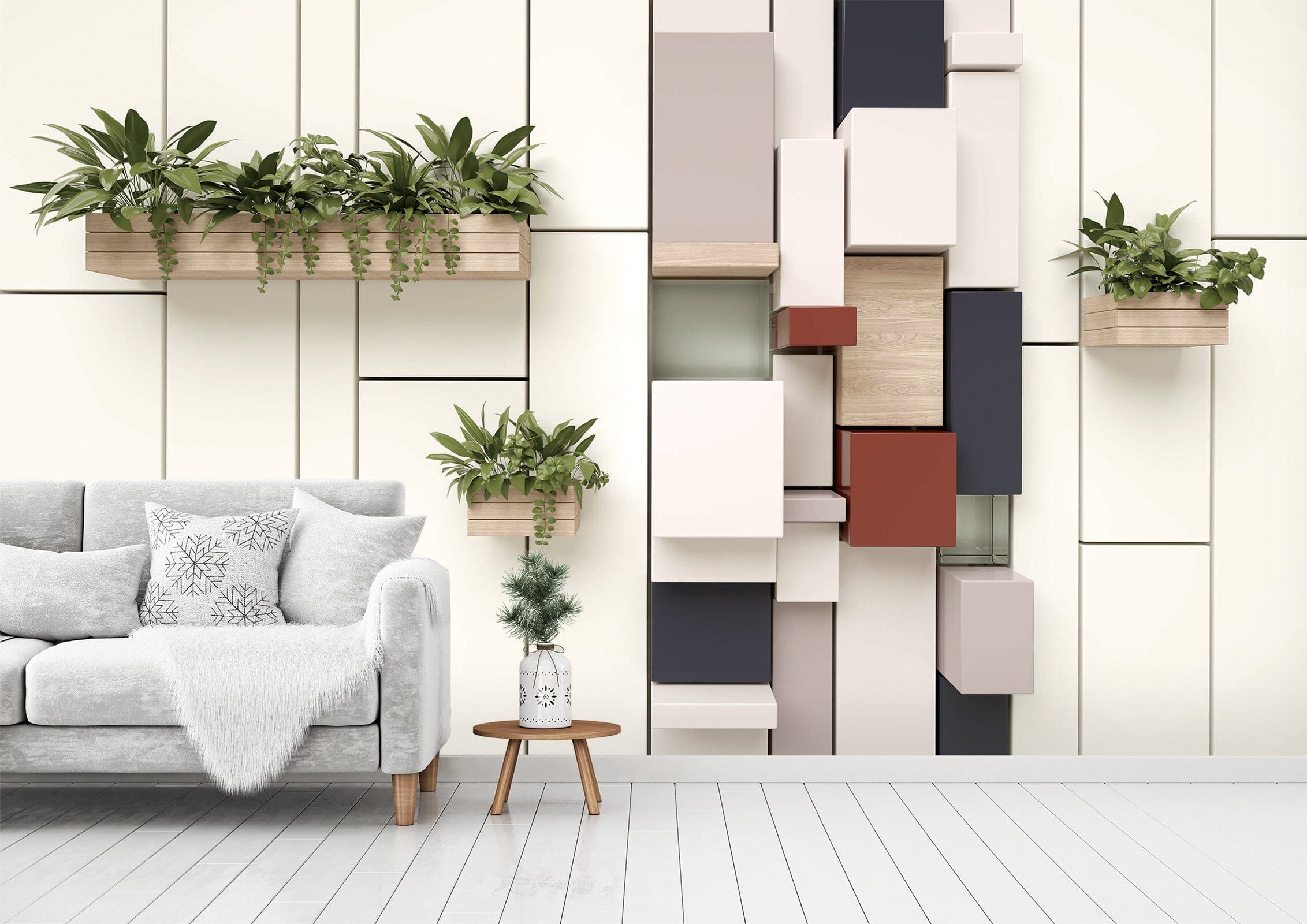 3D Green Plant 1460 Wall Murals Wallpaper AJ Wallpaper 2