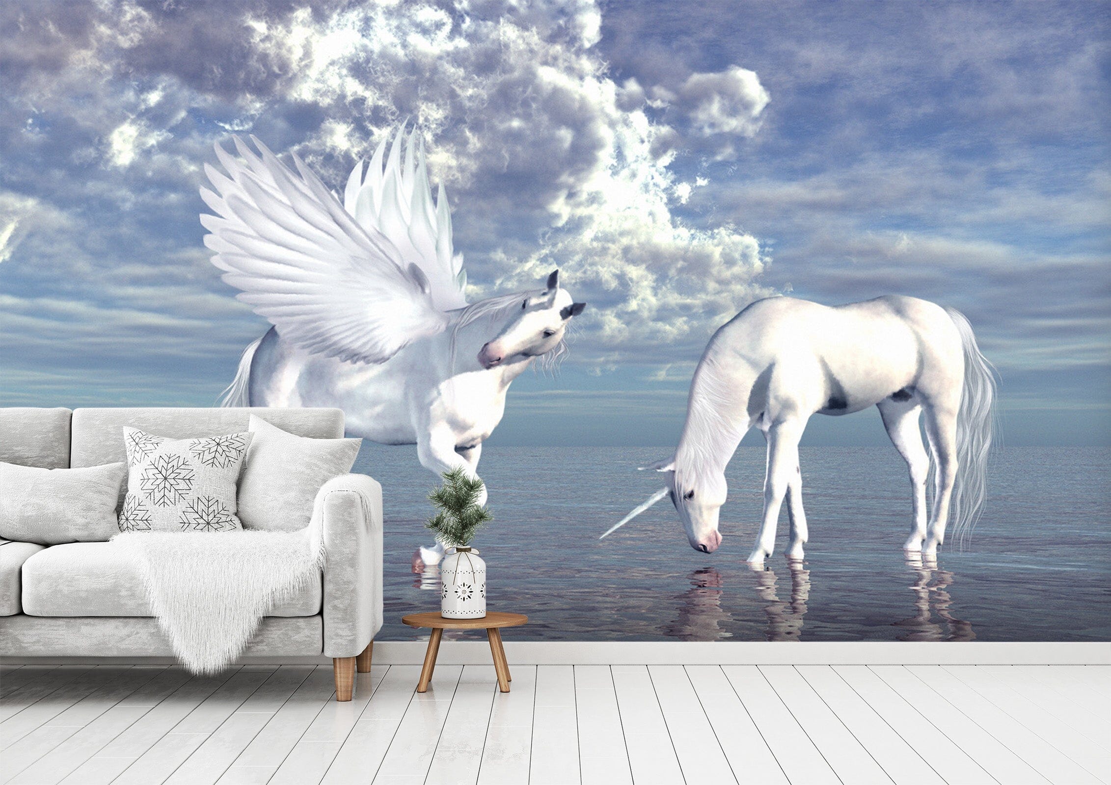 3D Sea Unicorn 1525 Wall Murals Wallpaper AJ Wallpaper 2