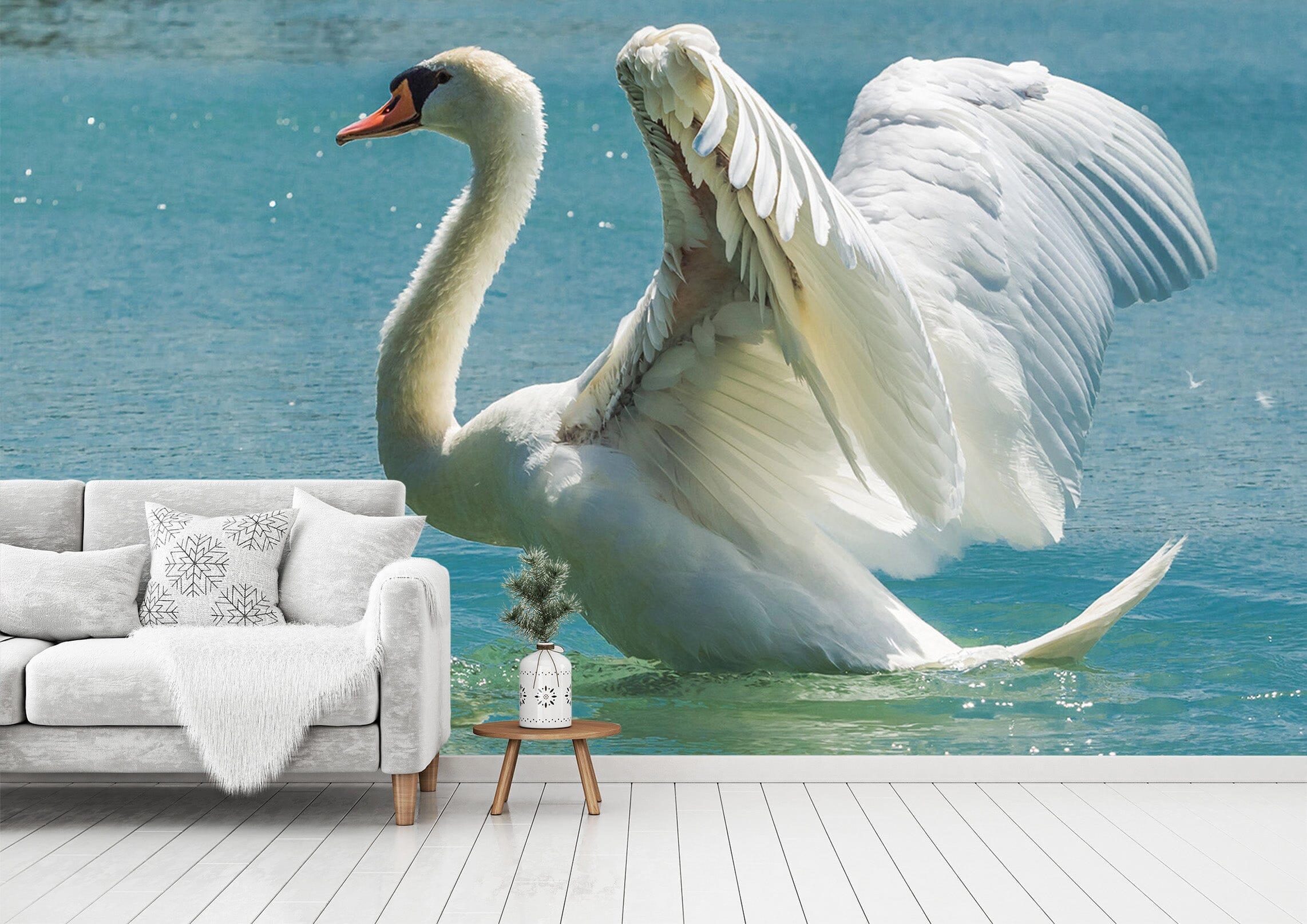 3D Swan Wings 266 Wall Murals Wallpaper AJ Wallpaper 2