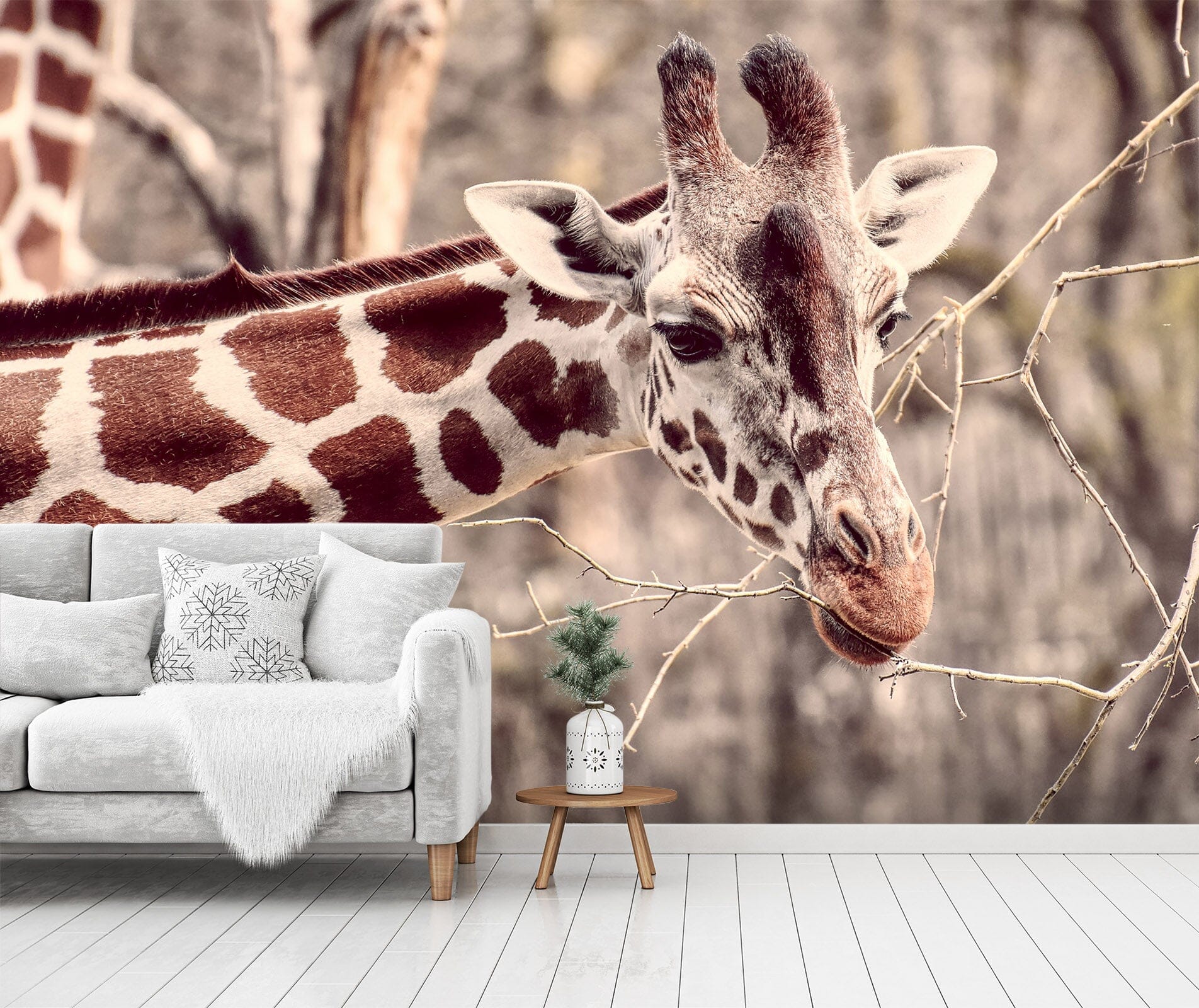 3D Cute Giraffe 417 Wall Murals Wallpaper AJ Wallpaper 2