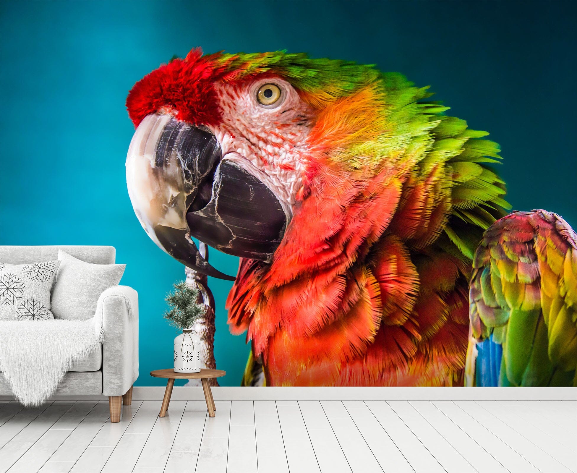 3D Color Parrot 414 Wall Murals Wallpaper AJ Wallpaper 2