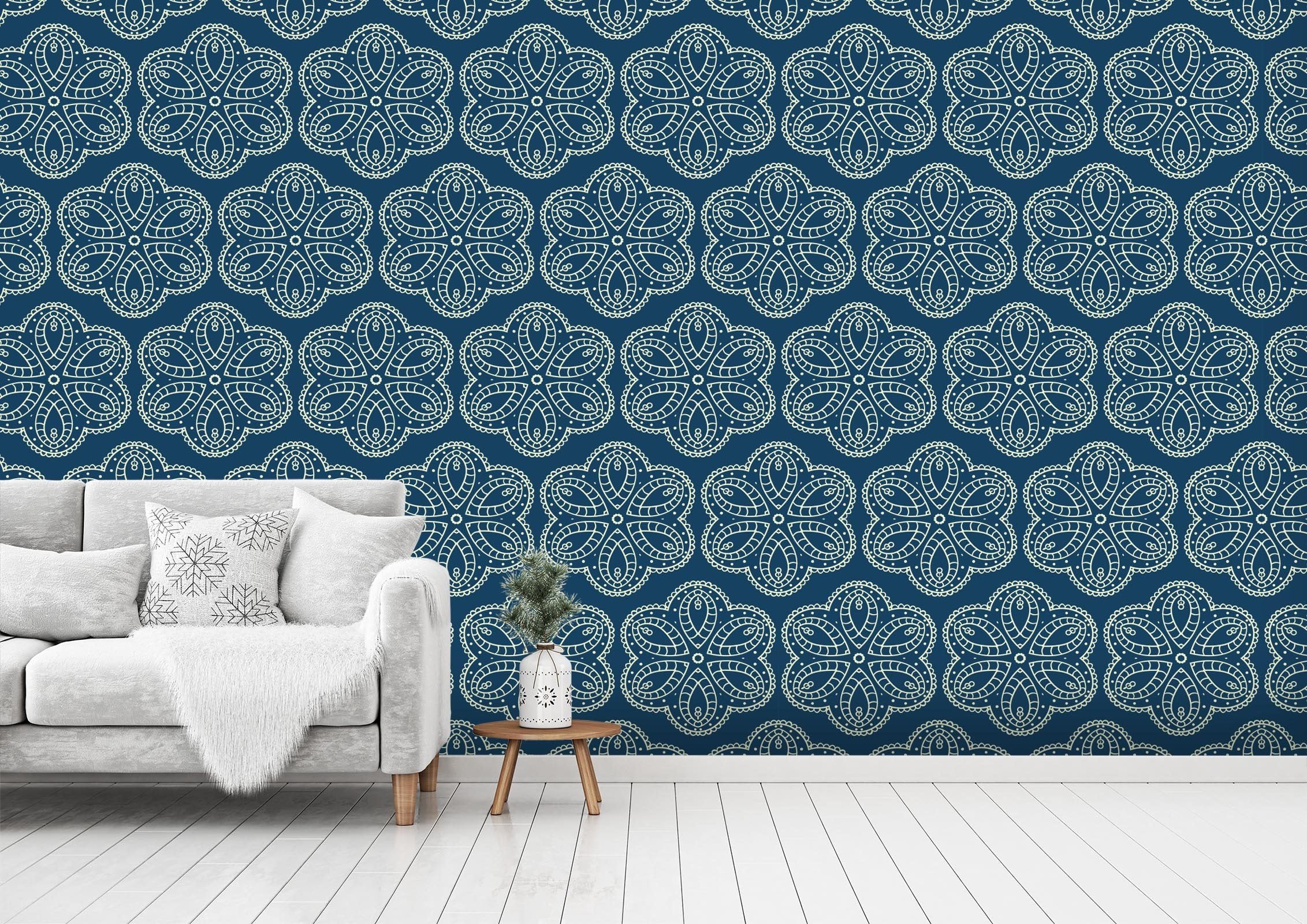 3D Line Flower Pattern 283 Wallpaper AJ Wallpaper