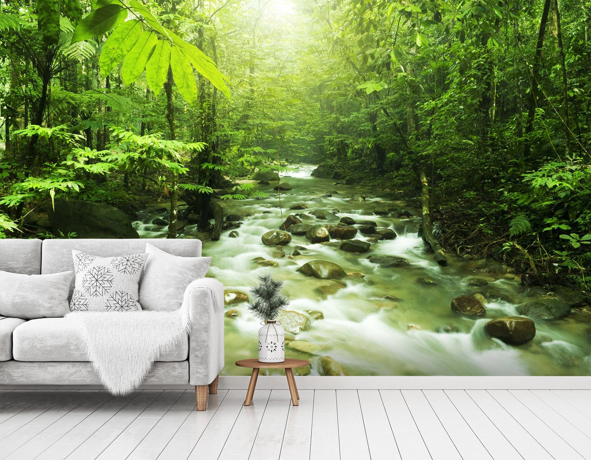 3D Stream Stones 1437 Wall Murals Wallpaper AJ Wallpaper 2