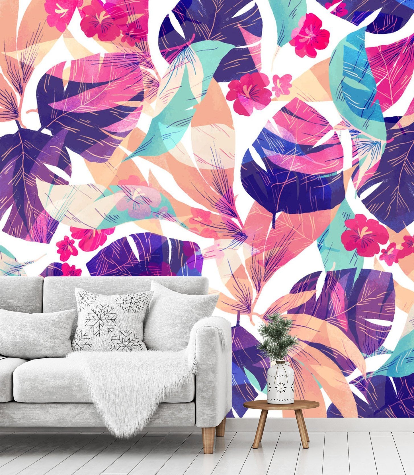 3D Color Leaf 051 Wallpaper AJ Wallpaper