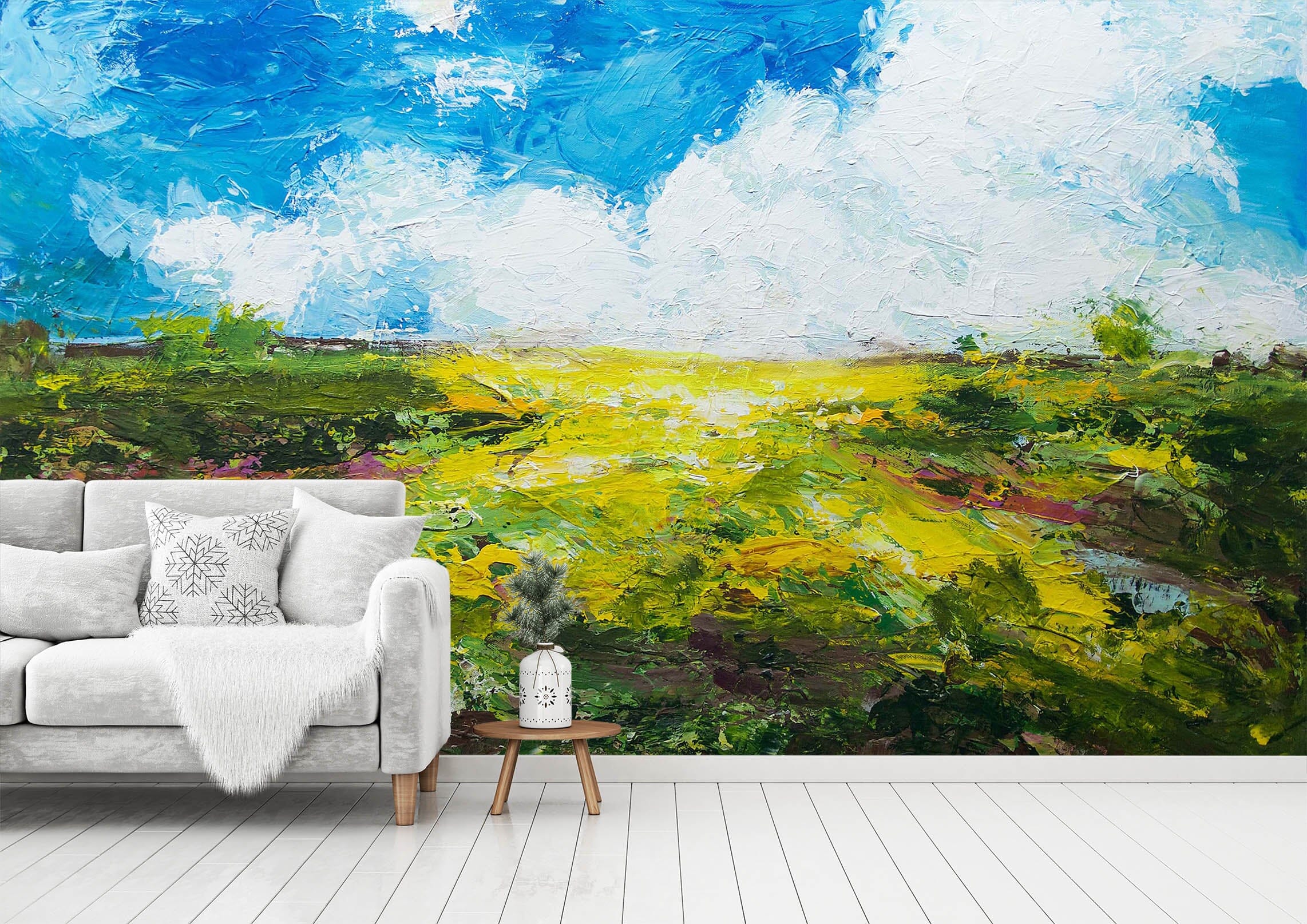 3D Blue Sky Grassland 232 Allan P. Friedlander Wall Mural Wall Murals Wallpaper AJ Wallpaper 2