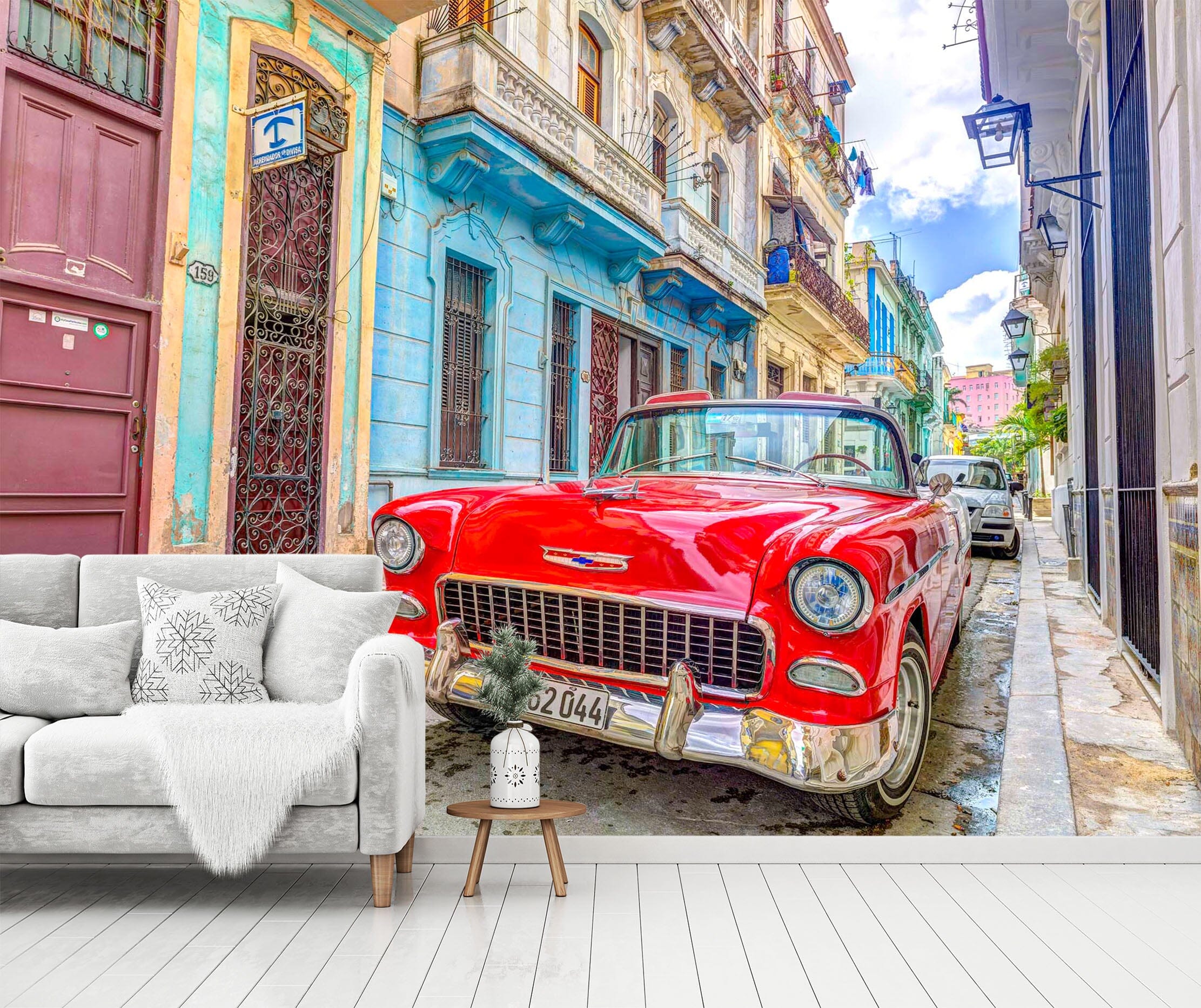 3D Red Car 1417 Assaf Frank Wall Mural Wall Murals Wallpaper AJ Wallpaper 2