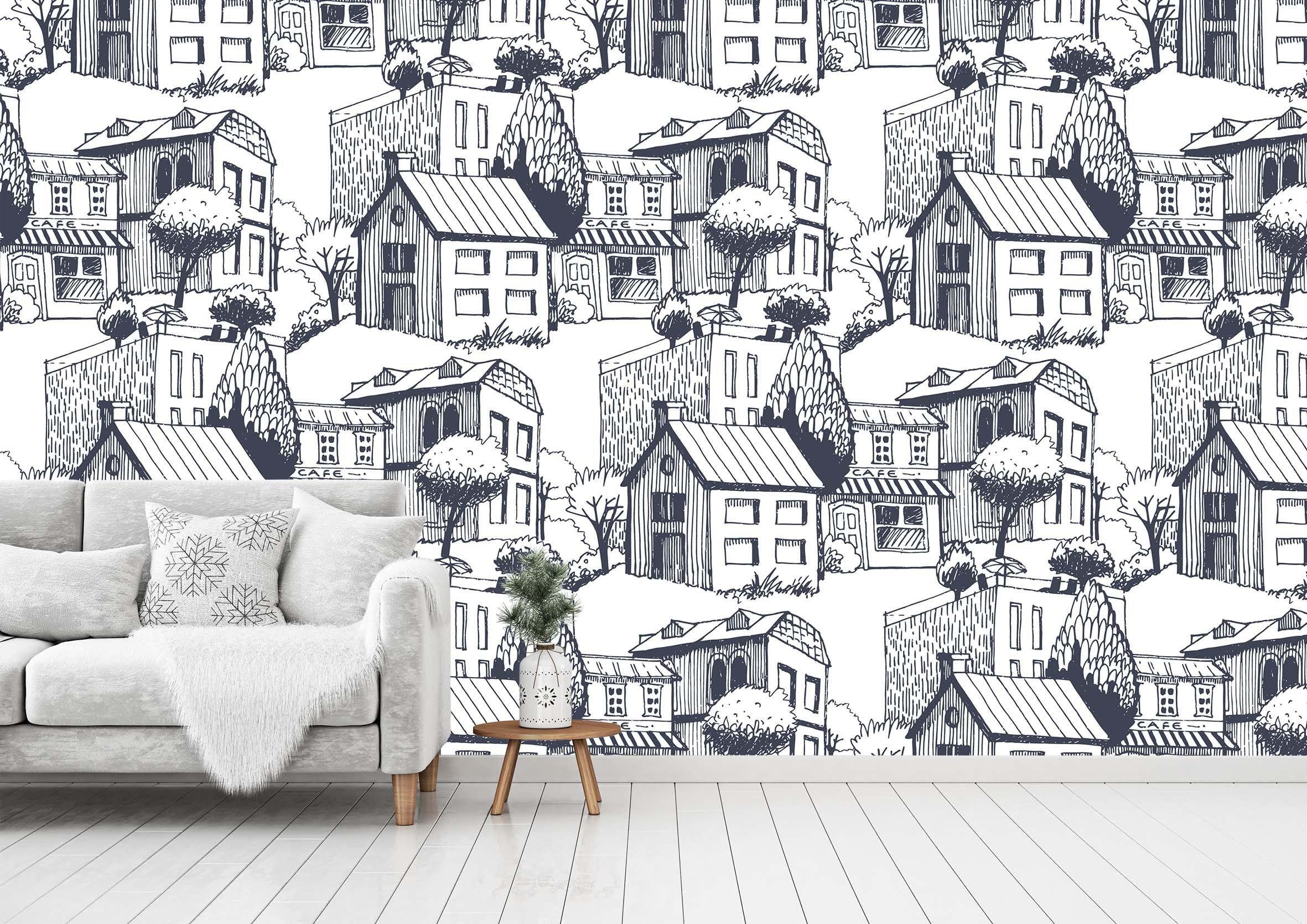 3D Small House 003 Wallpaper AJ Wallpaper