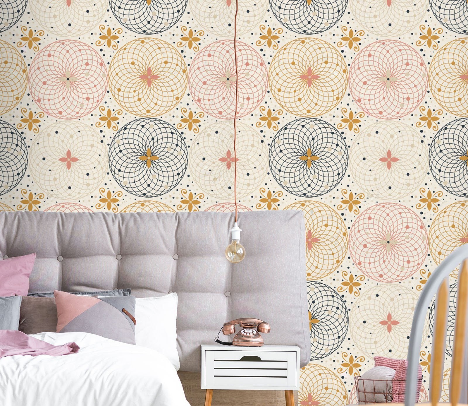 3D Circle Flowers 235 Wallpaper AJ Wallpaper