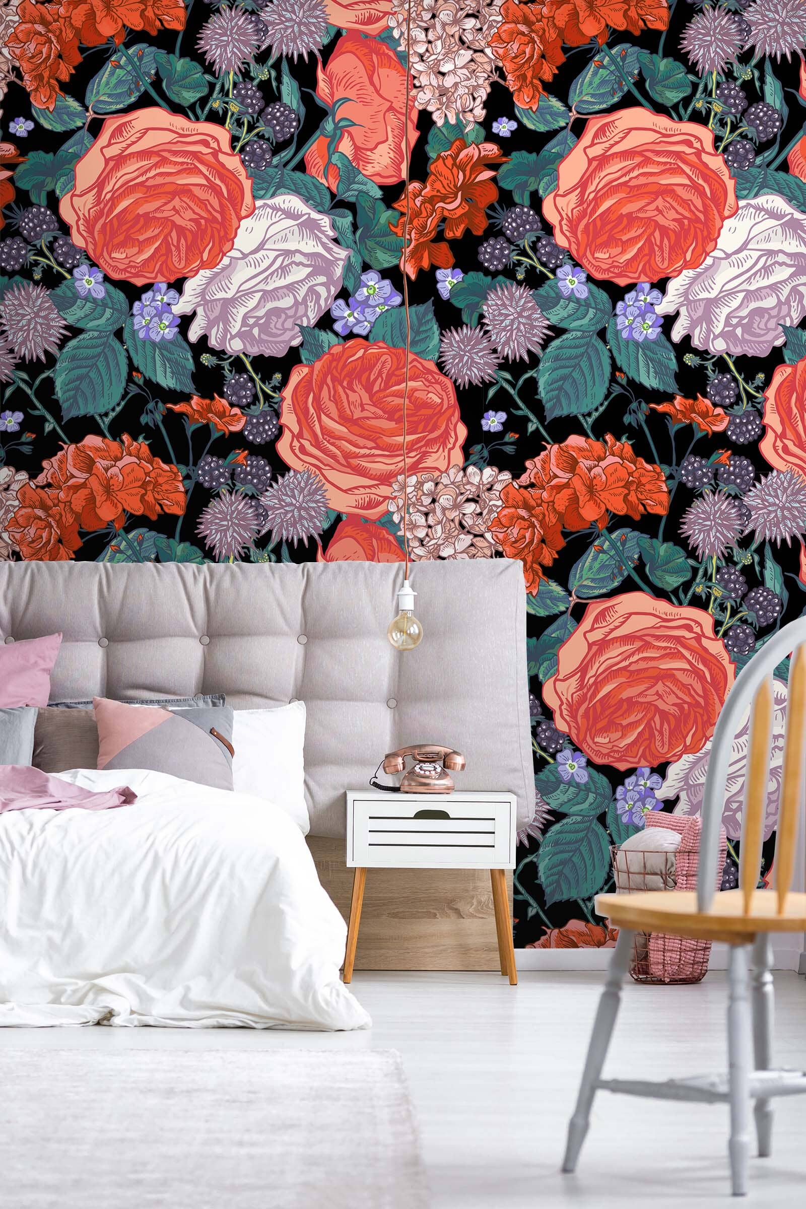 3D Graffiti Red Peony 53 Wall Murals Wallpaper AJ Wallpaper 2