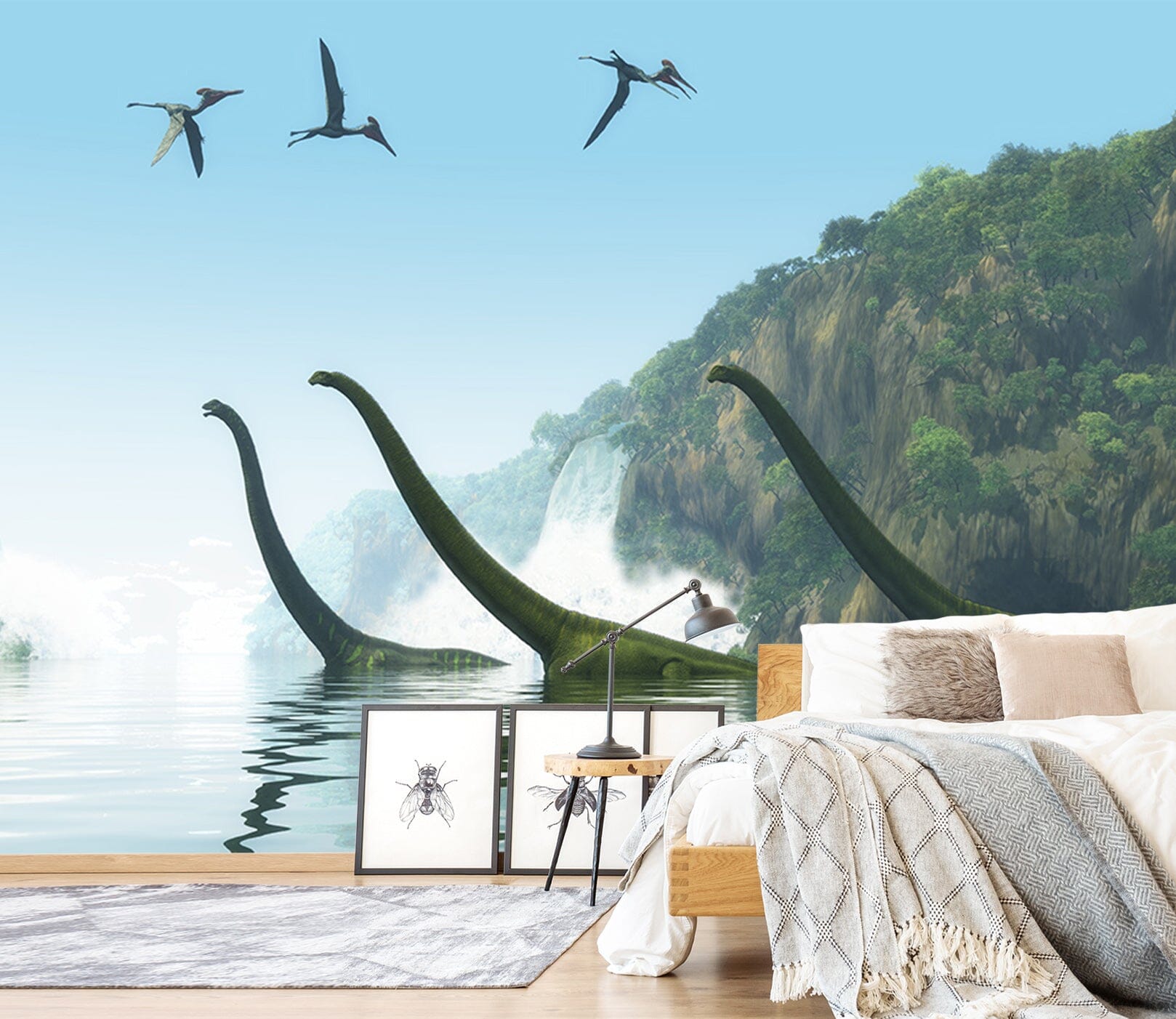 3D Dinosaur World 1565 Wall Murals Wallpaper AJ Wallpaper 2