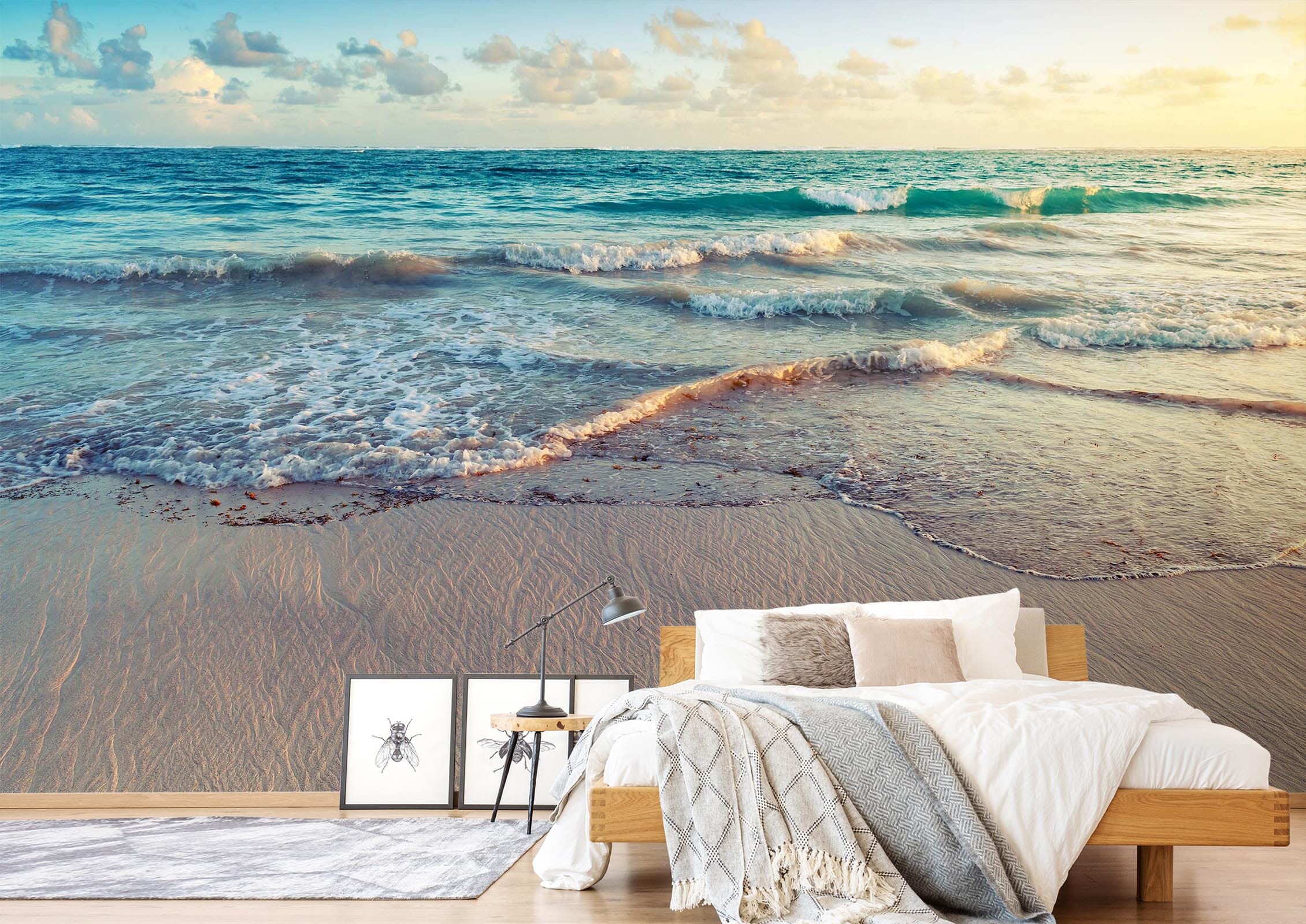 3D Sunset Beach 126 Wall Murals Wallpaper AJ Wallpaper 2