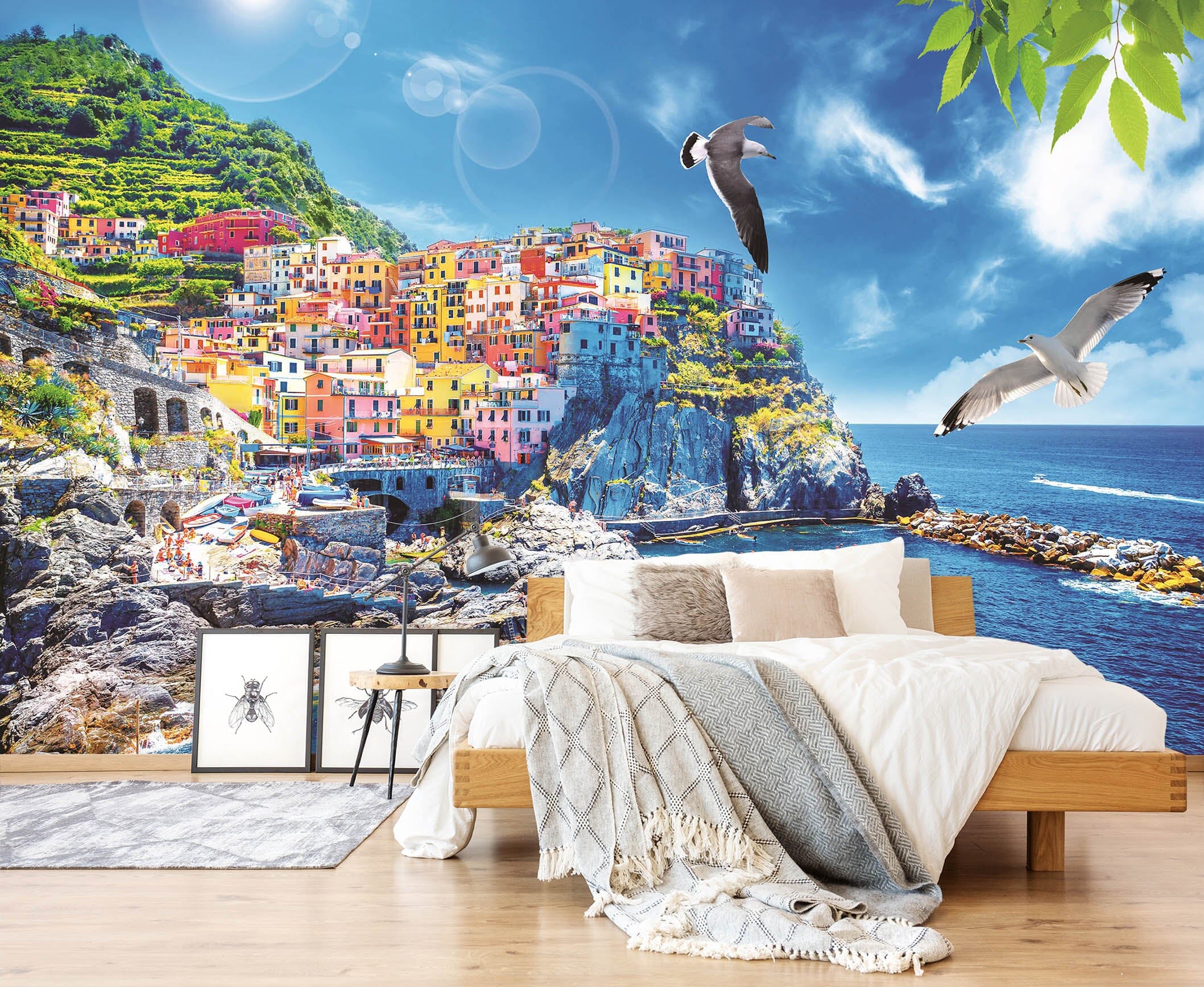 3D Seaside City 007 Wall Murals Wallpaper AJ Wallpaper 2