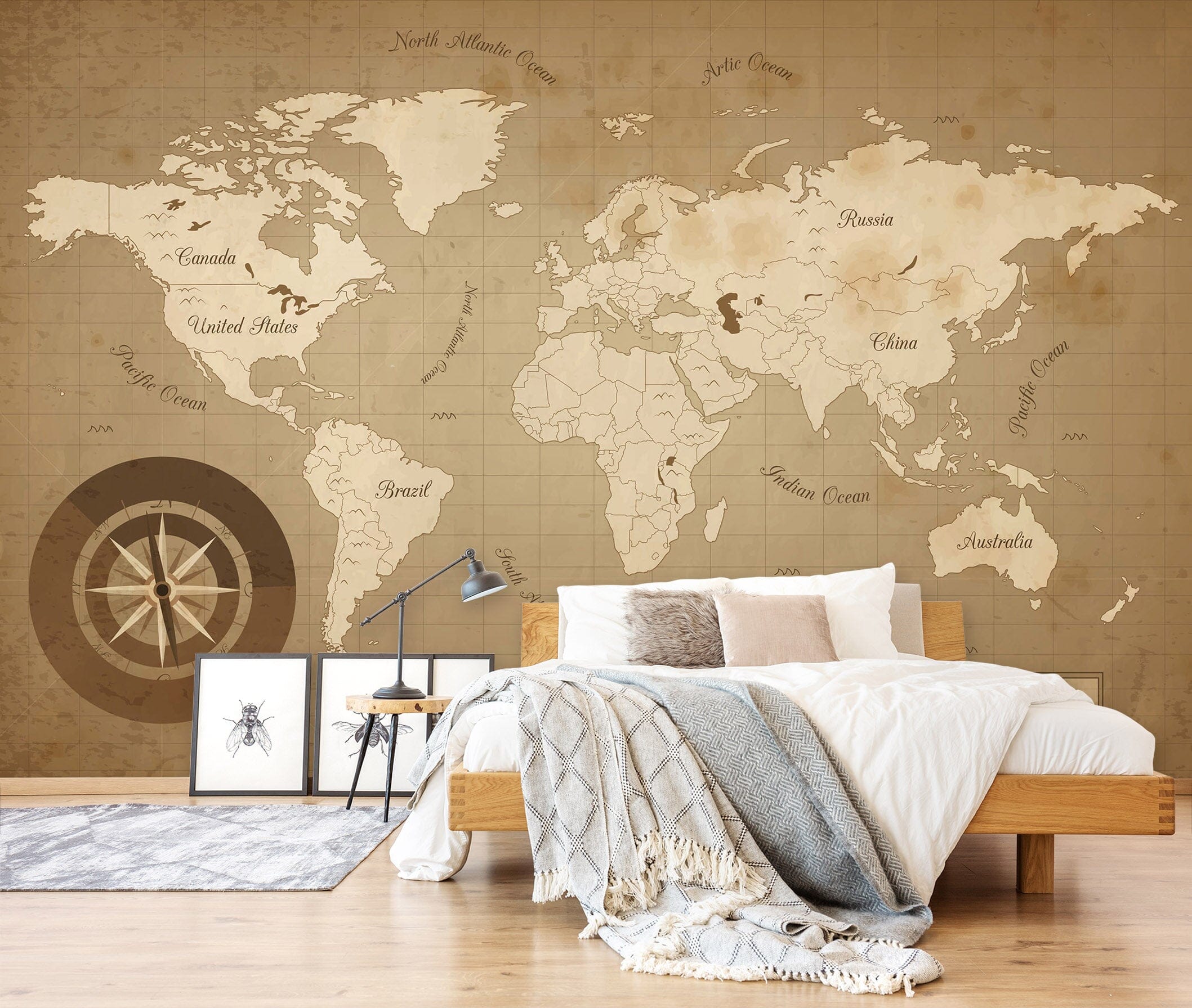 3D Color Art 2166 World Map Wall Murals Wallpaper AJ Wallpaper 2