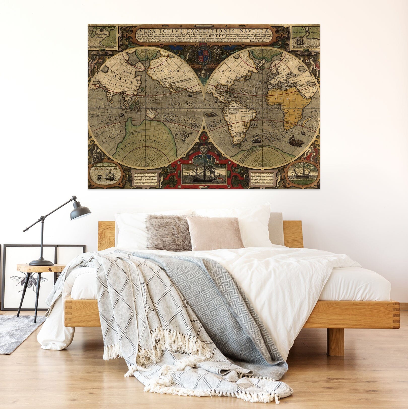 3D Sea Land 122 World Map Wall Sticker Wallpaper AJ Wallpaper 2