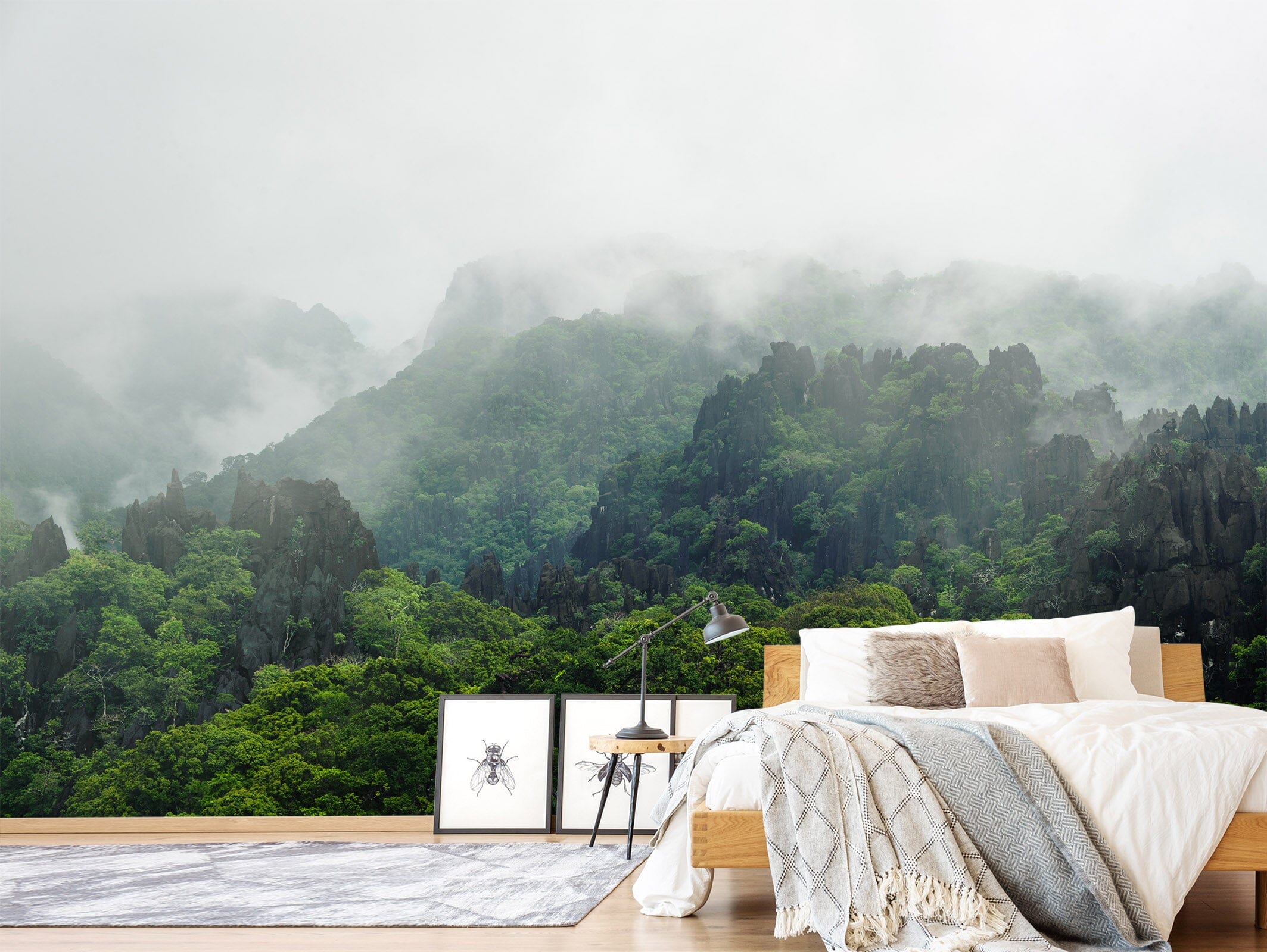 3D Mountain Forest 41 Wall Murals Wallpaper AJ Wallpaper 2