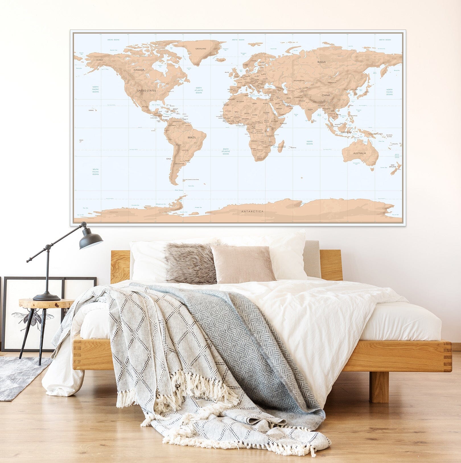 3D Beautiful Land 291 World Map Wall Sticker Wallpaper AJ Wallpaper 2