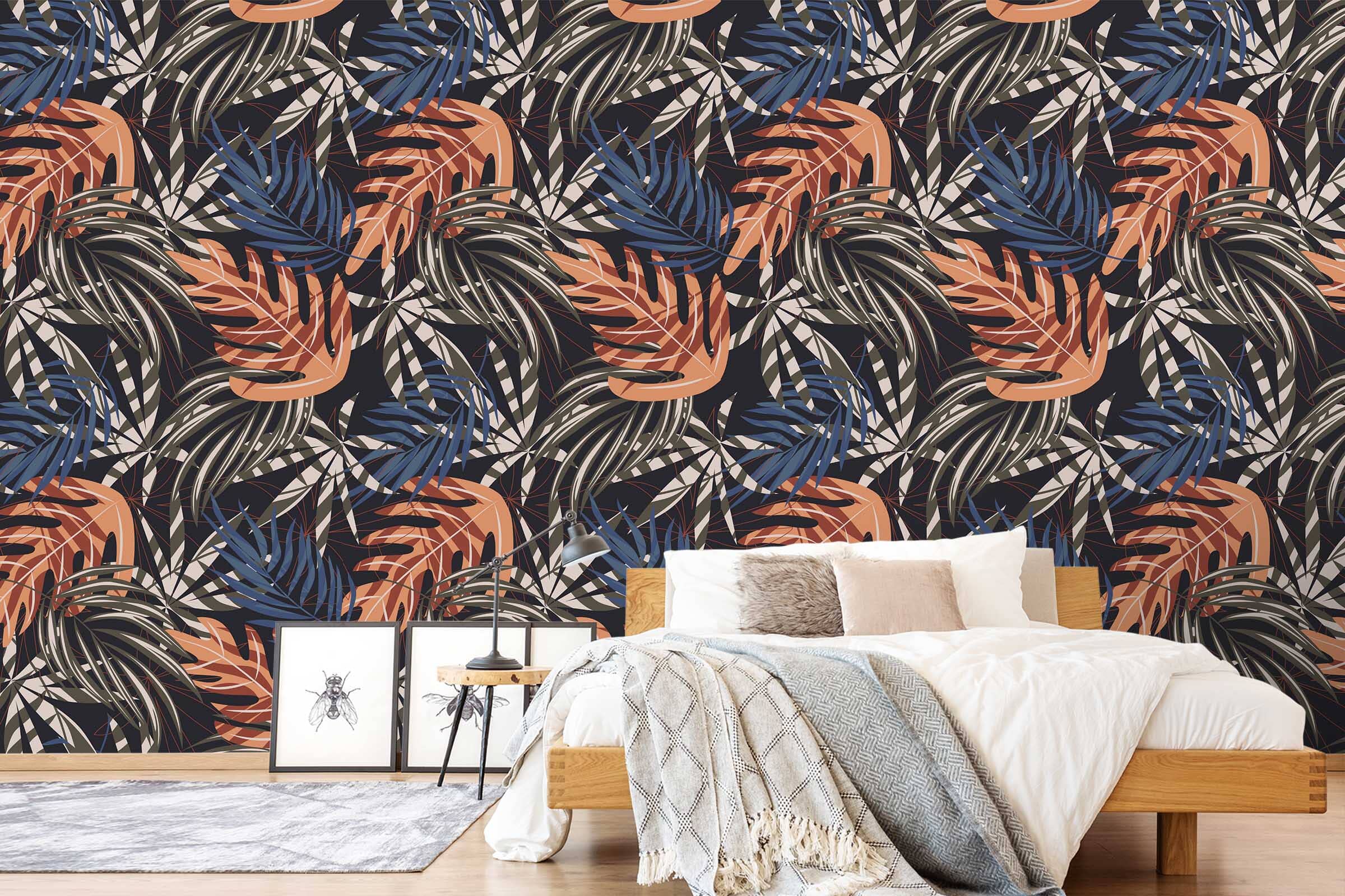 3D Colored Leaves 56 Wall Murals Wallpaper AJ Wallpaper 2