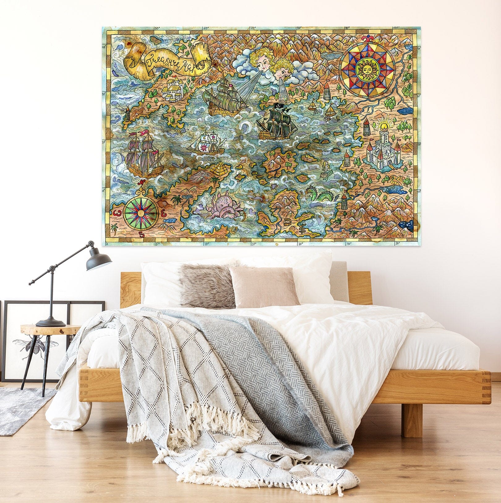 3D Mountains Rivers 263 World Map Wall Sticker Wallpaper AJ Wallpaper 2