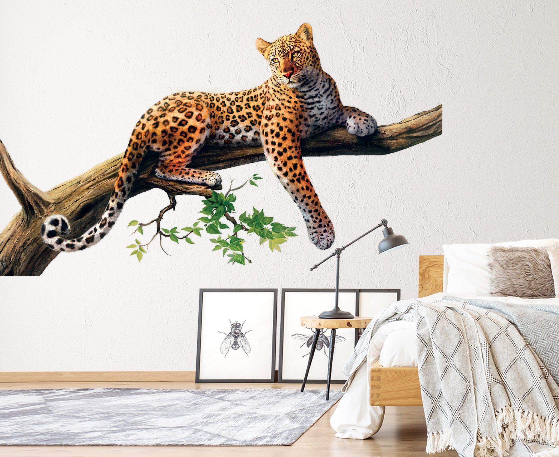 3D Leopard's Legs 004 Animals Wall Stickers Wallpaper AJ Wallpaper