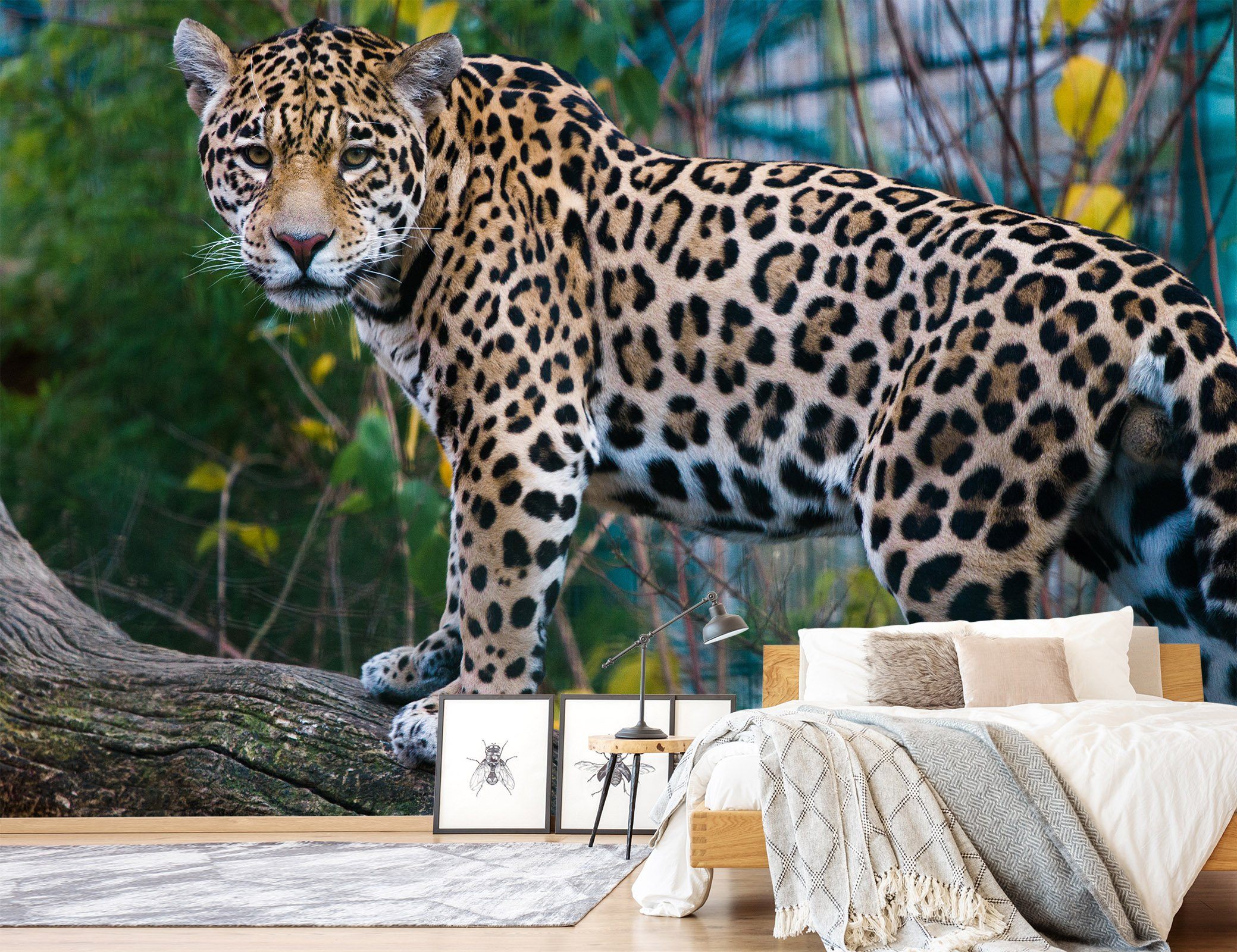 3D Forest Leopard 123 Wallpaper AJ Wallpaper