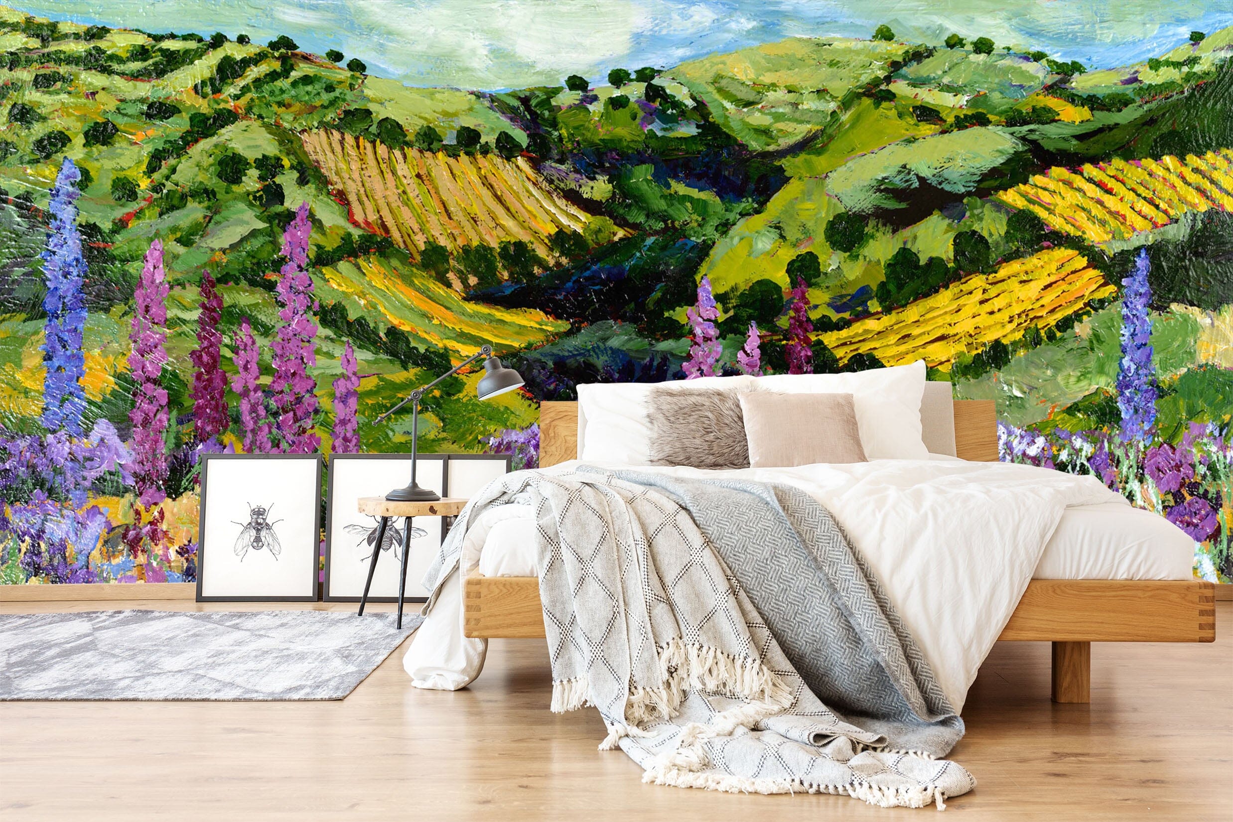 3D Colorful Garden 126 Allan P. Friedlander Wall Mural Wall Murals Wallpaper AJ Wallpaper 2