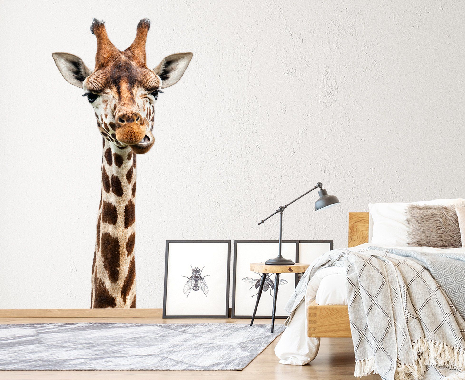 3D Giraffe's Head 156 Animals Wall Stickers Wallpaper AJ Wallpaper