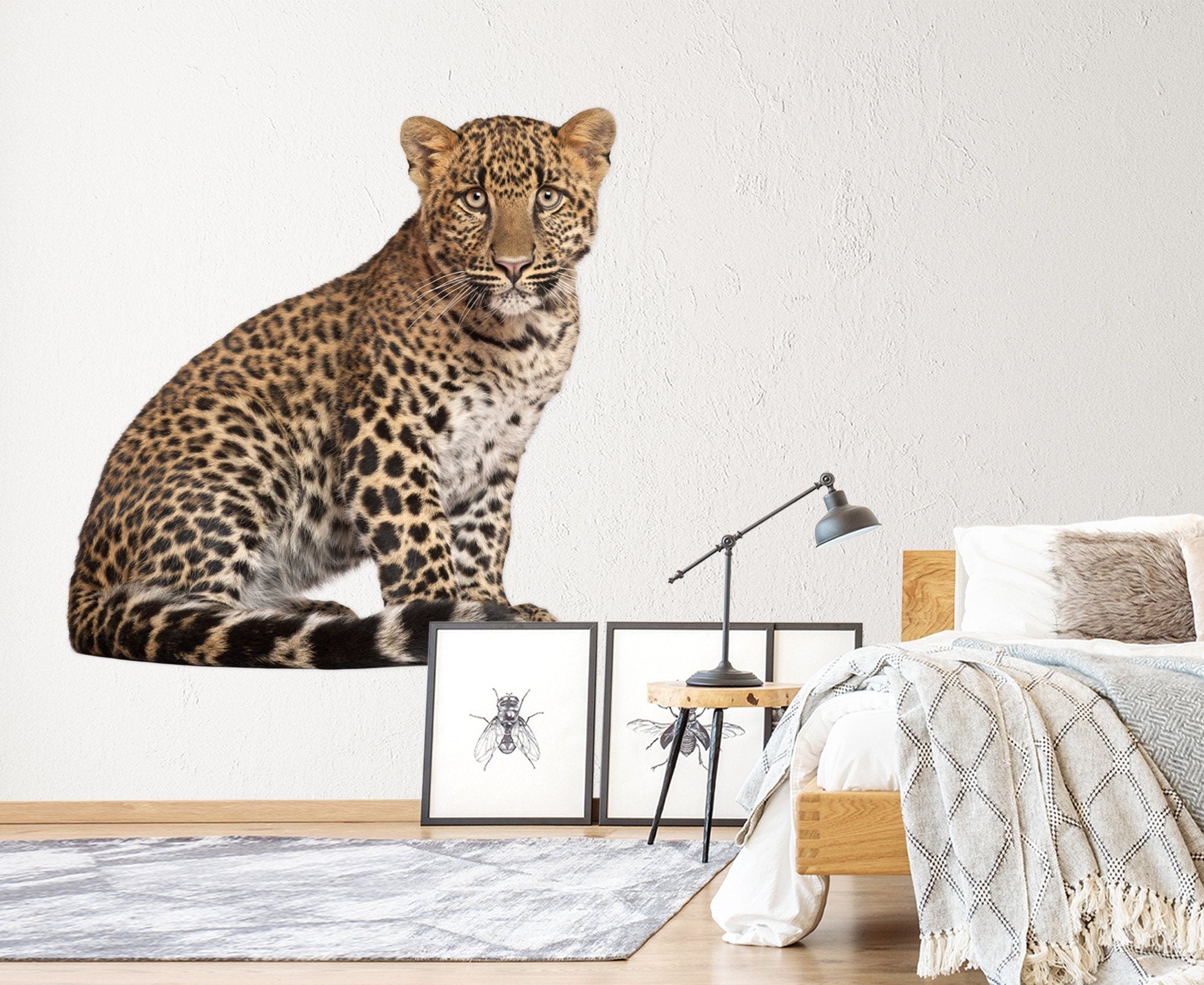3D Leopard 01 Animals Wall Stickers Wallpaper AJ Wallpaper