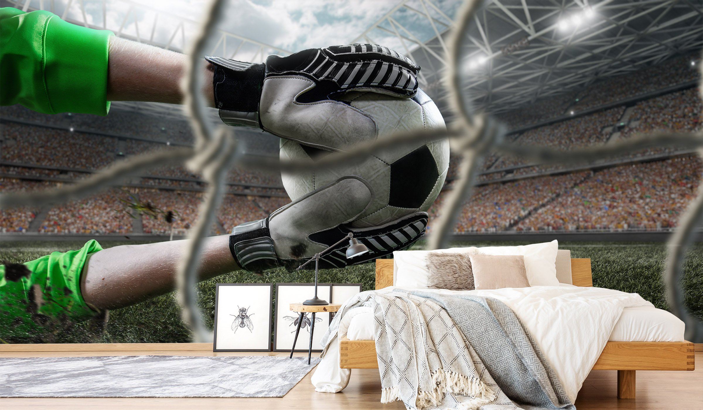 3D Football Goalkeeper 1654 Wallpaper AJ Wallpaper 2