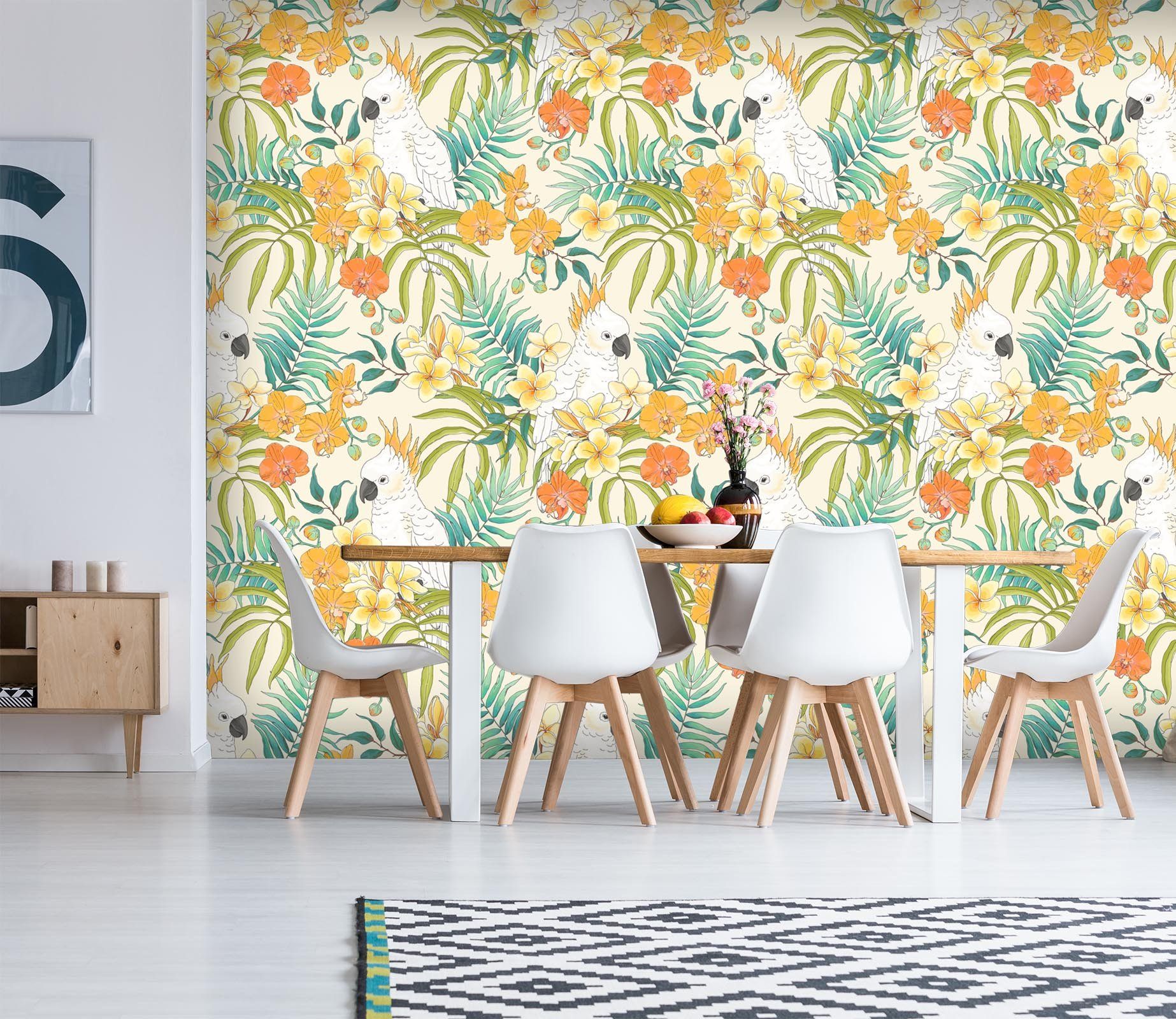 3D Pretty Parrot 098 Wallpaper AJ Wallpaper