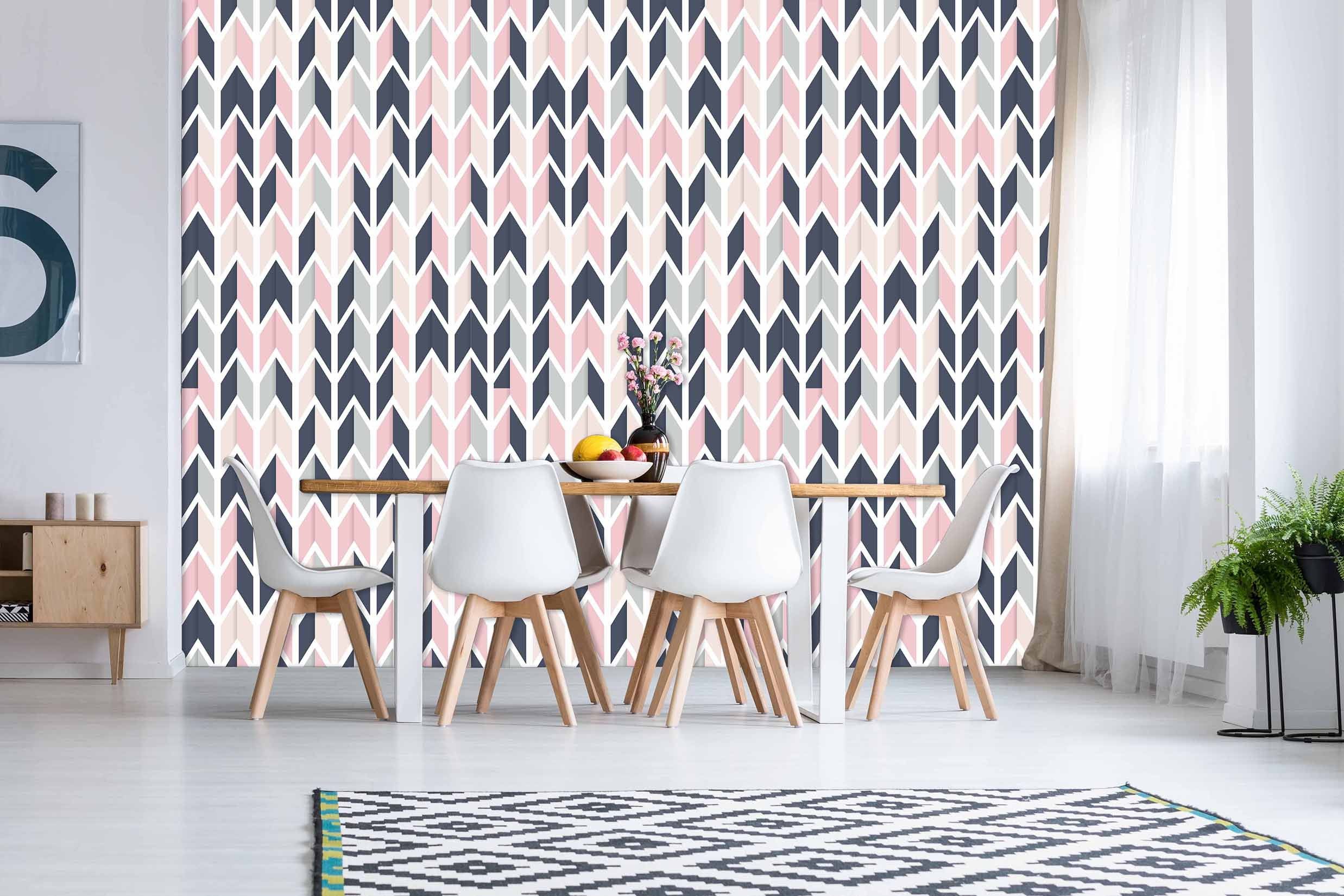 3D Colored Arrows Pattern 036 Wallpaper AJ Wallpaper