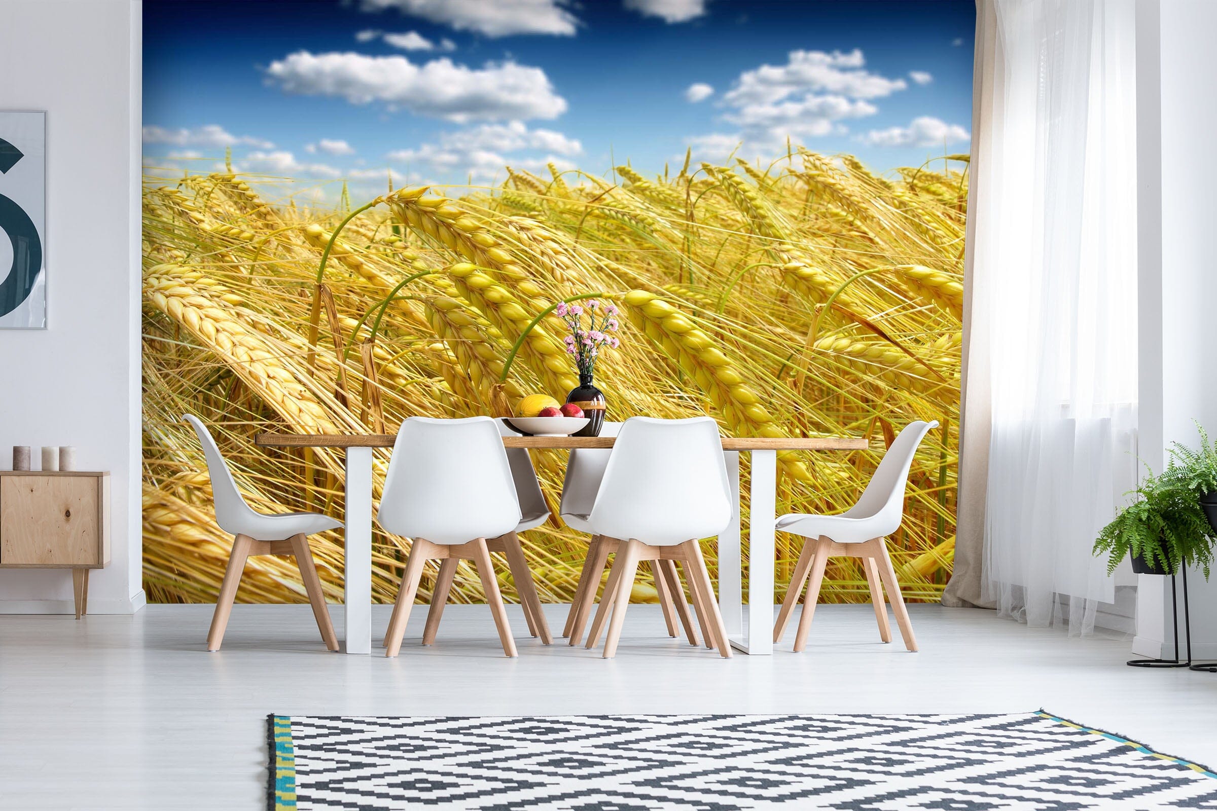 3D Harvest Rice Field 135 Wall Murals Wallpaper AJ Wallpaper 2