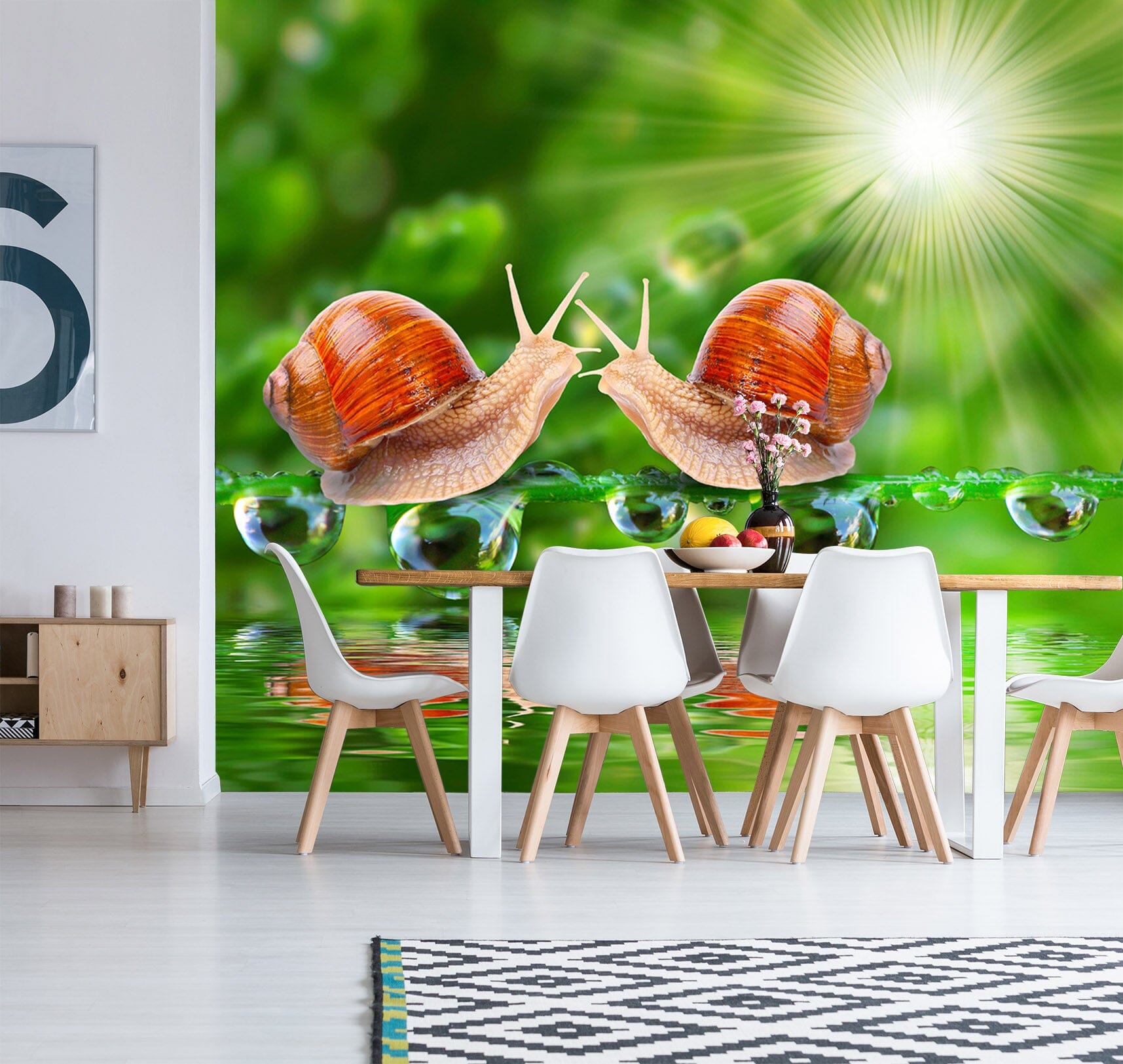3D Sunshine Snail 201 Wall Murals Wallpaper AJ Wallpaper 2