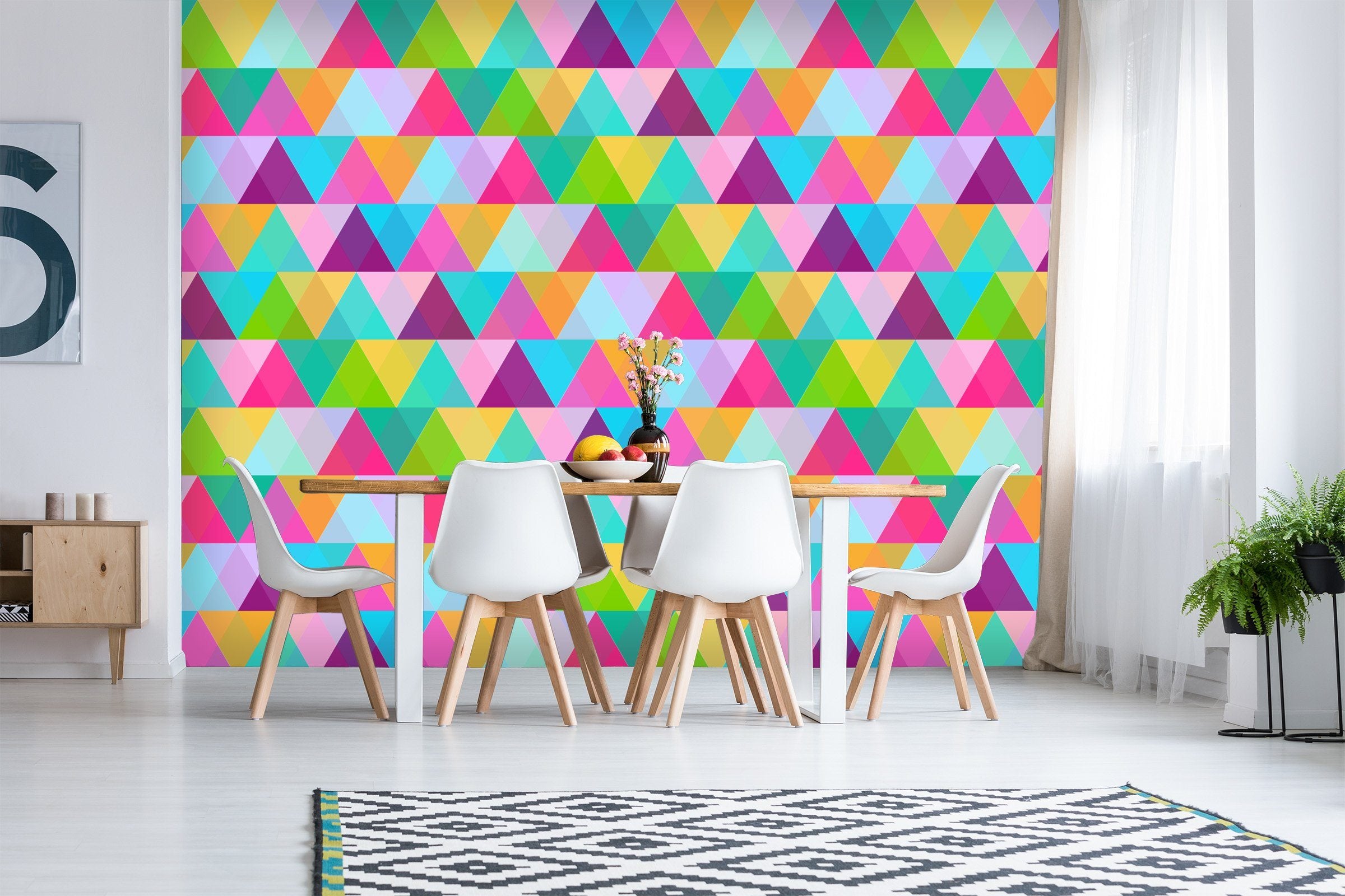 3D Color Positive Triangle 439 Wallpaper AJ Wallpaper